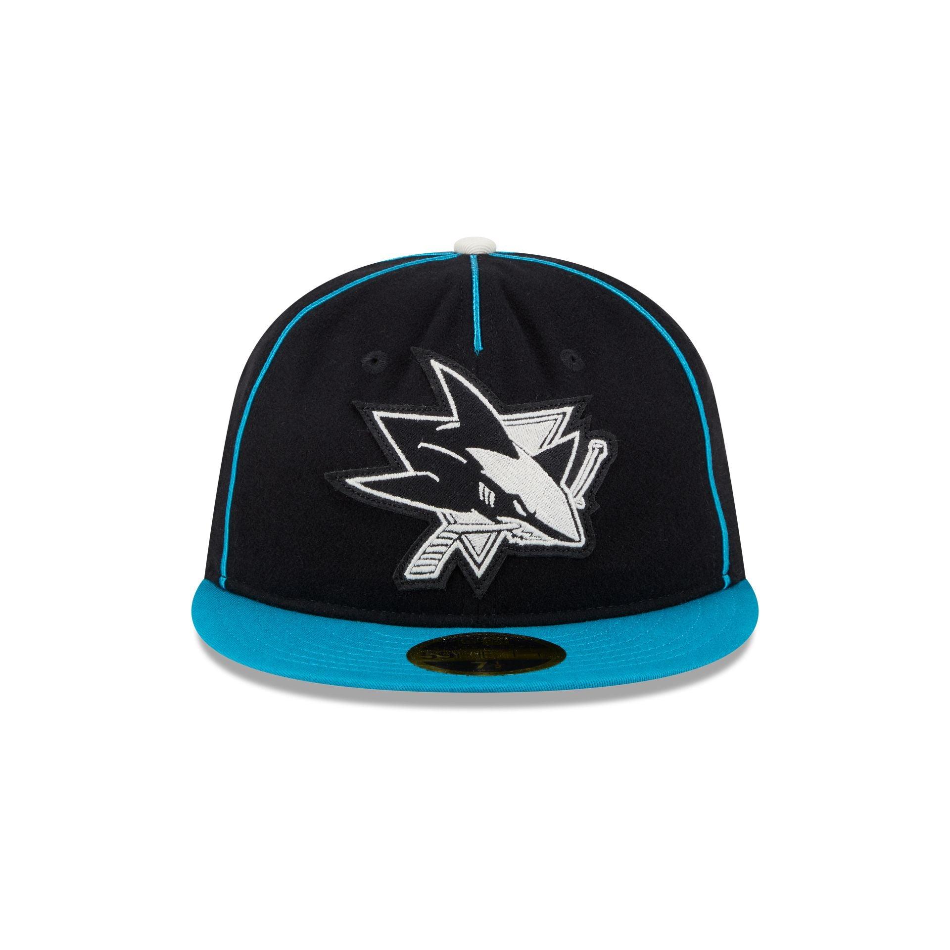 San Jose Sharks Felt Logo Retro Crown 59FIFTY Fitted Hat Male Product Image