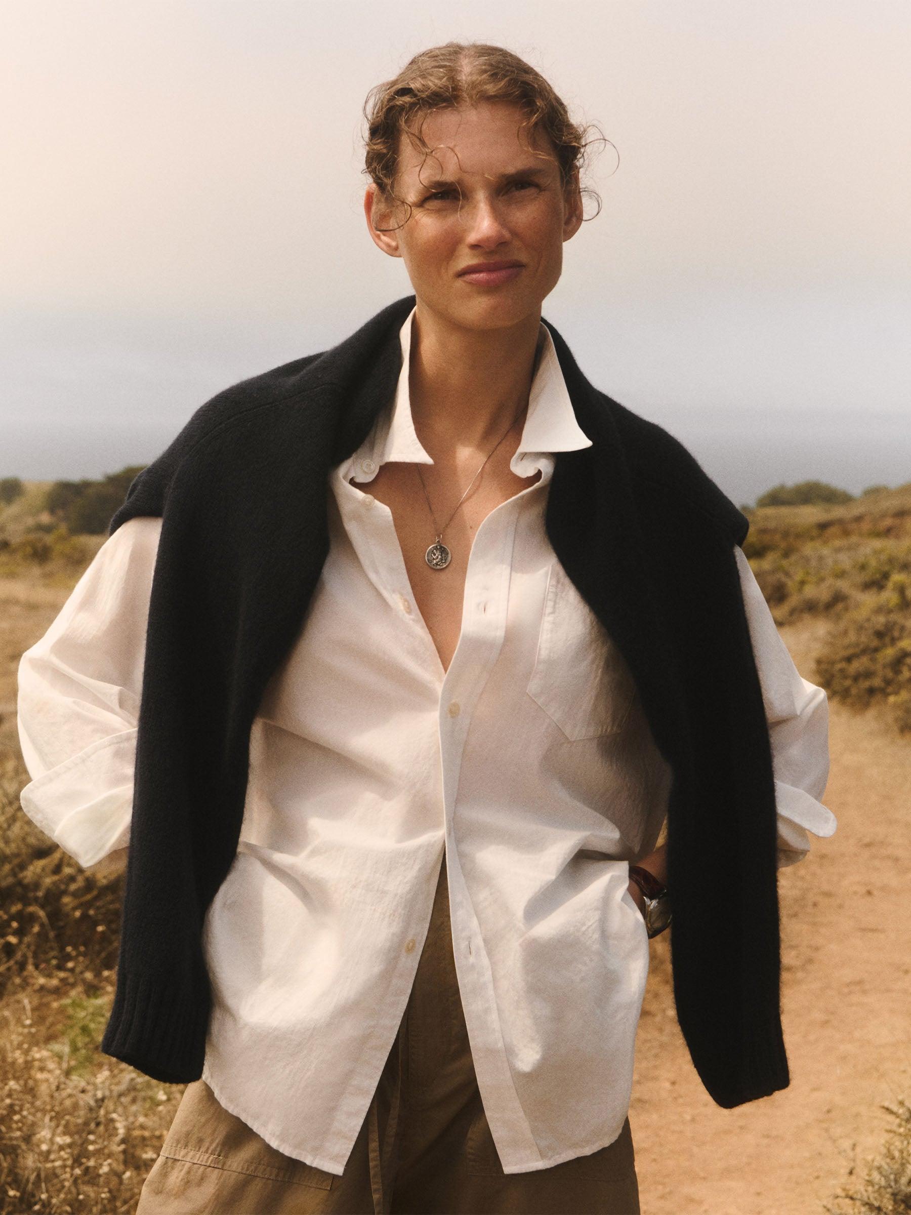 White Mainstay Cotton Shirt Product Image