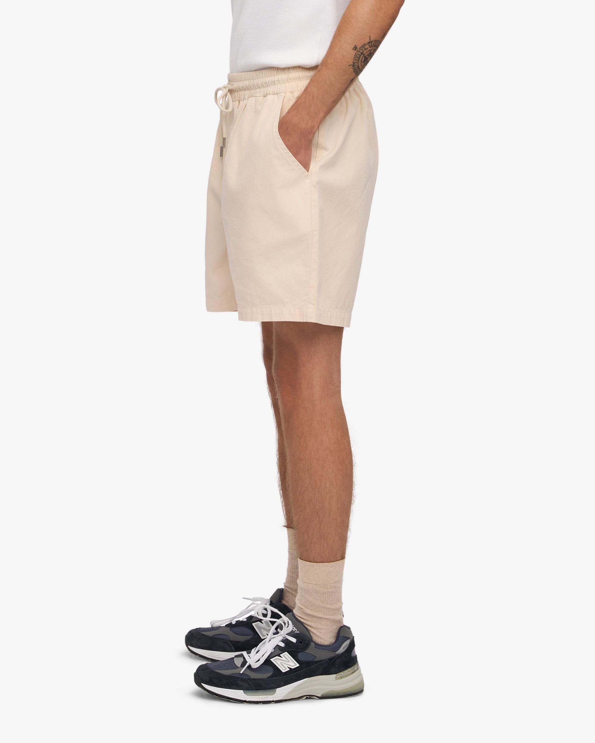Organic Twill Shorts - Ivory White Product Image