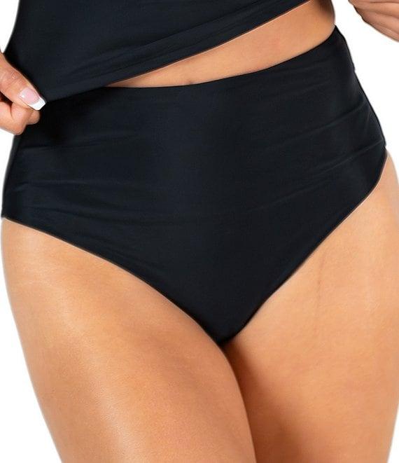 Janela Bay Solid High Waist Seamless Swim Bottom Product Image