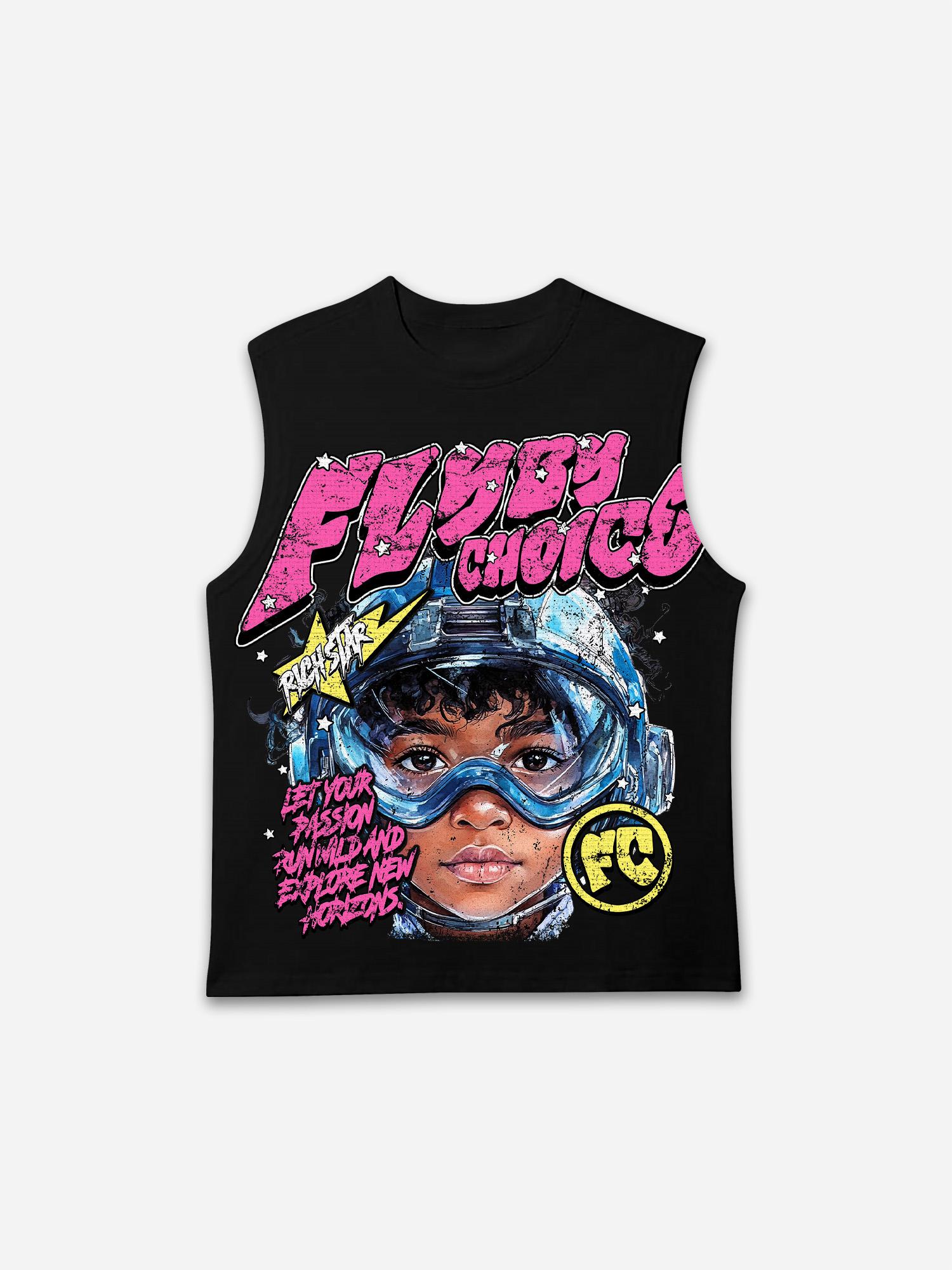 Fly By Choice Graphic Print Sleeveless Shirts Tank Top Product Image