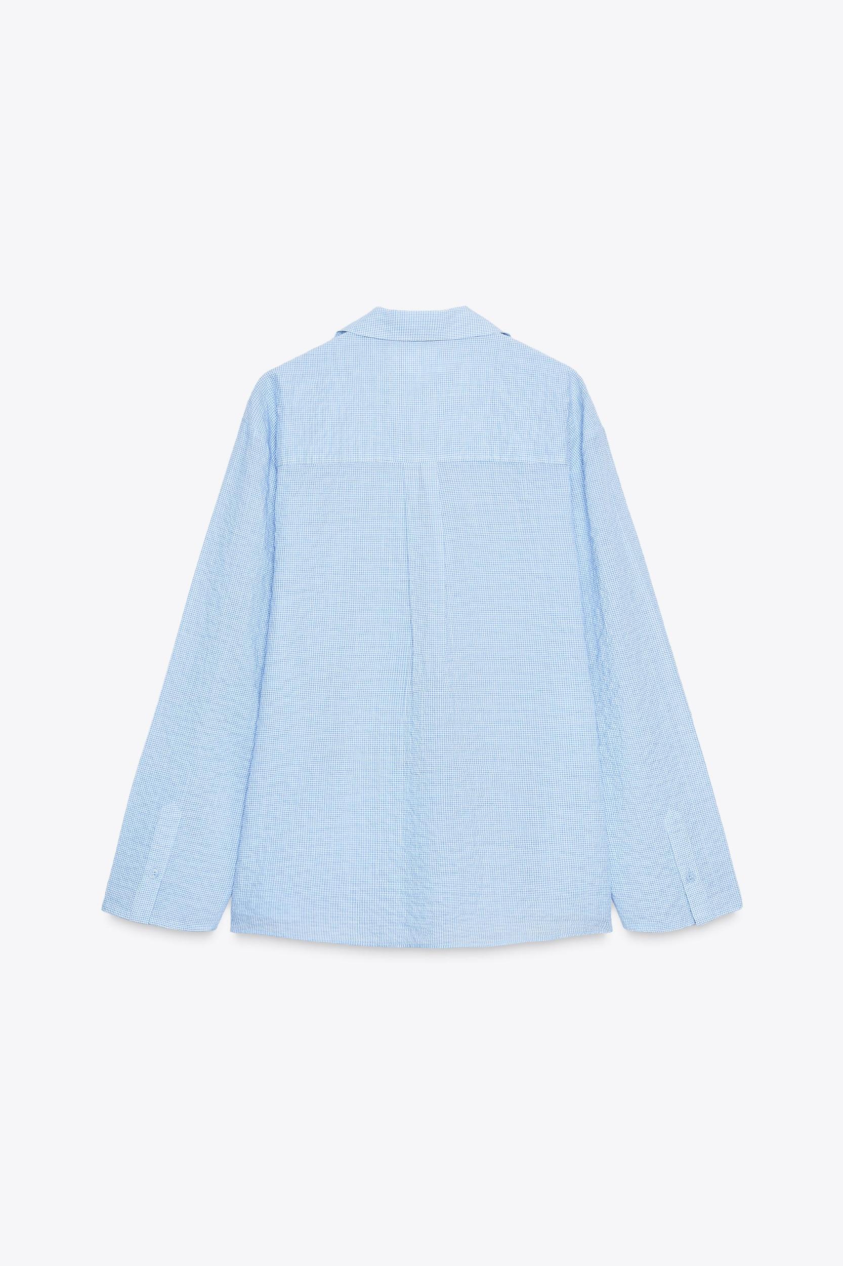ZW COLLECTION TEXTURED OVERSIZED SHIRT Product Image
