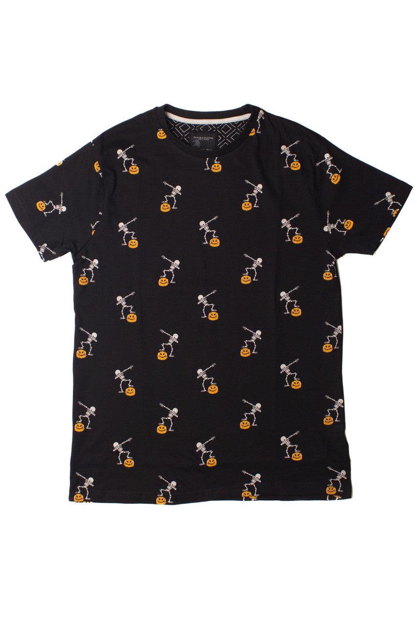 Dancing Skeletons & Pumpkins T-Shirt Product Image