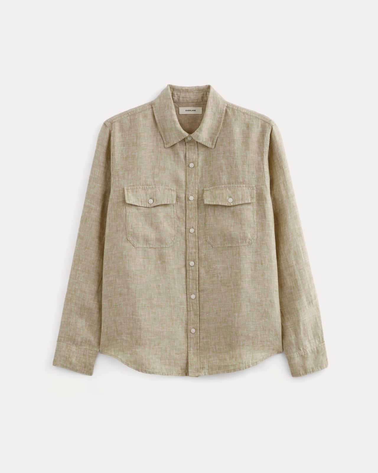 Mens Linen Utility Shirt by Everlane Product Image