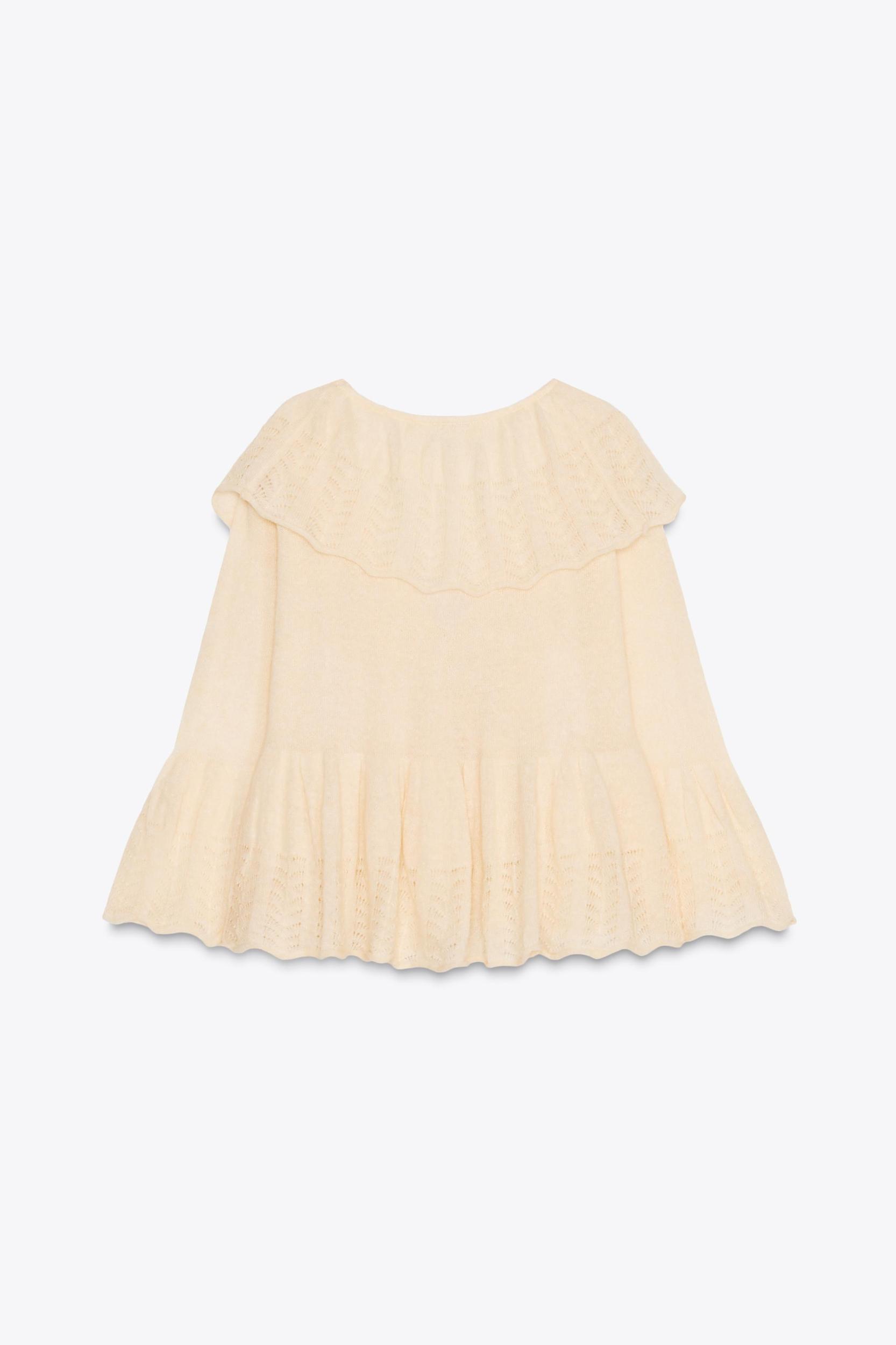 RUFFLED KNIT TOP Product Image