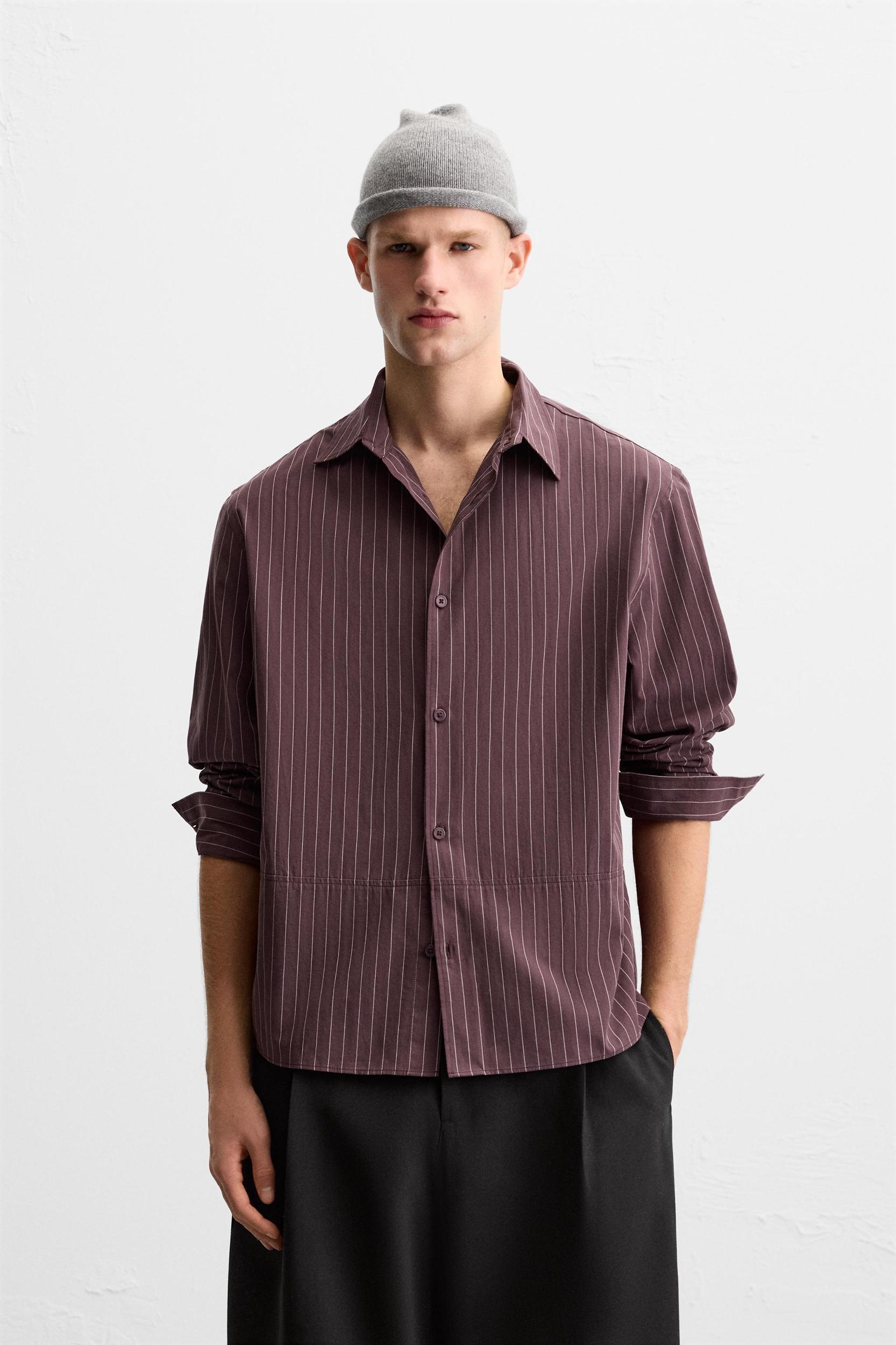 STRIPED COTTON SHIRT Product Image