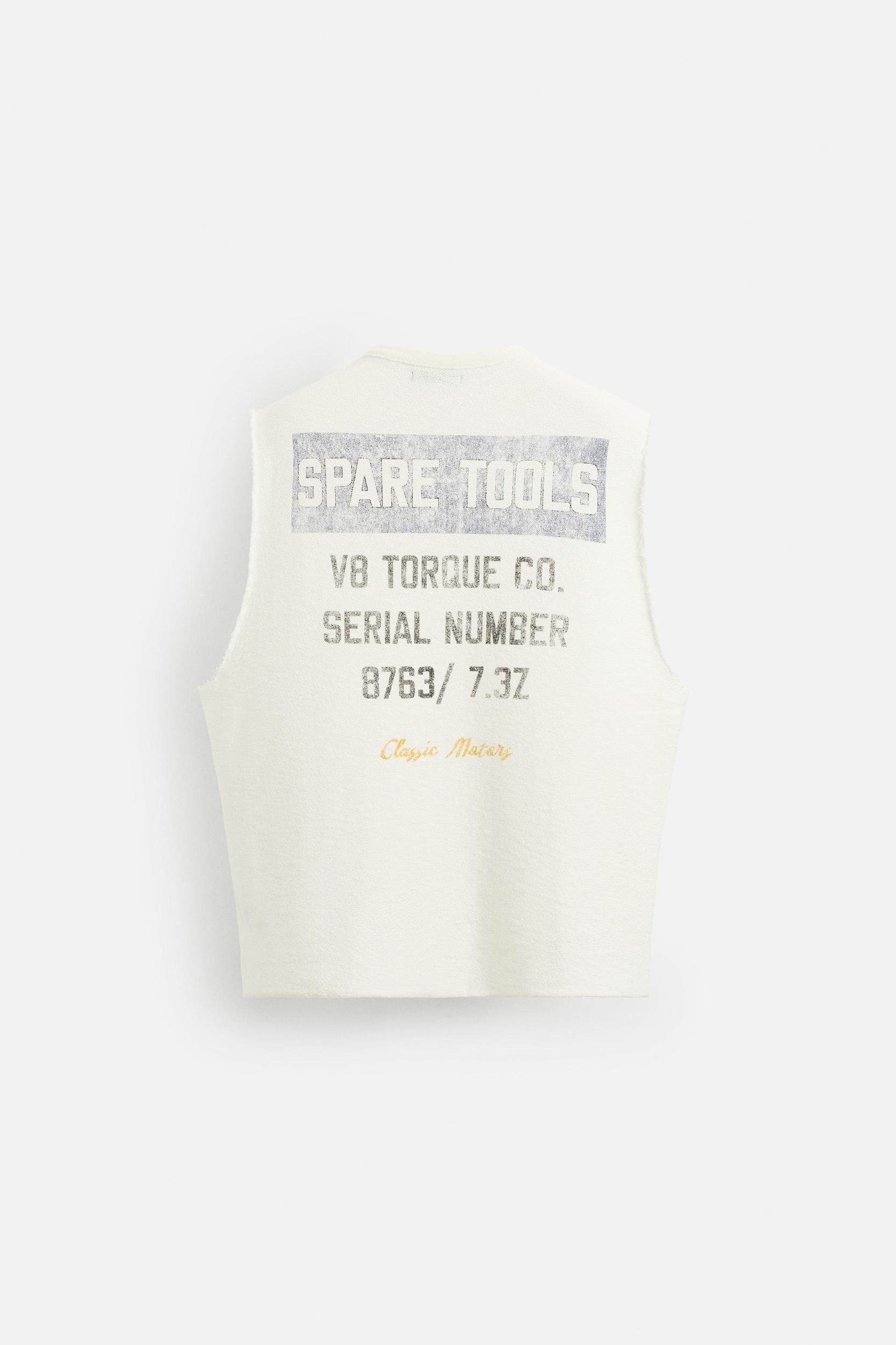 WASHED PRINT KNIT TANK TOP Product Image