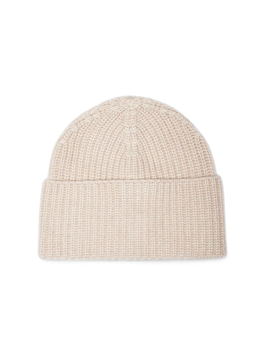 Mens Cashmere English Rib Knit Beanie Product Image