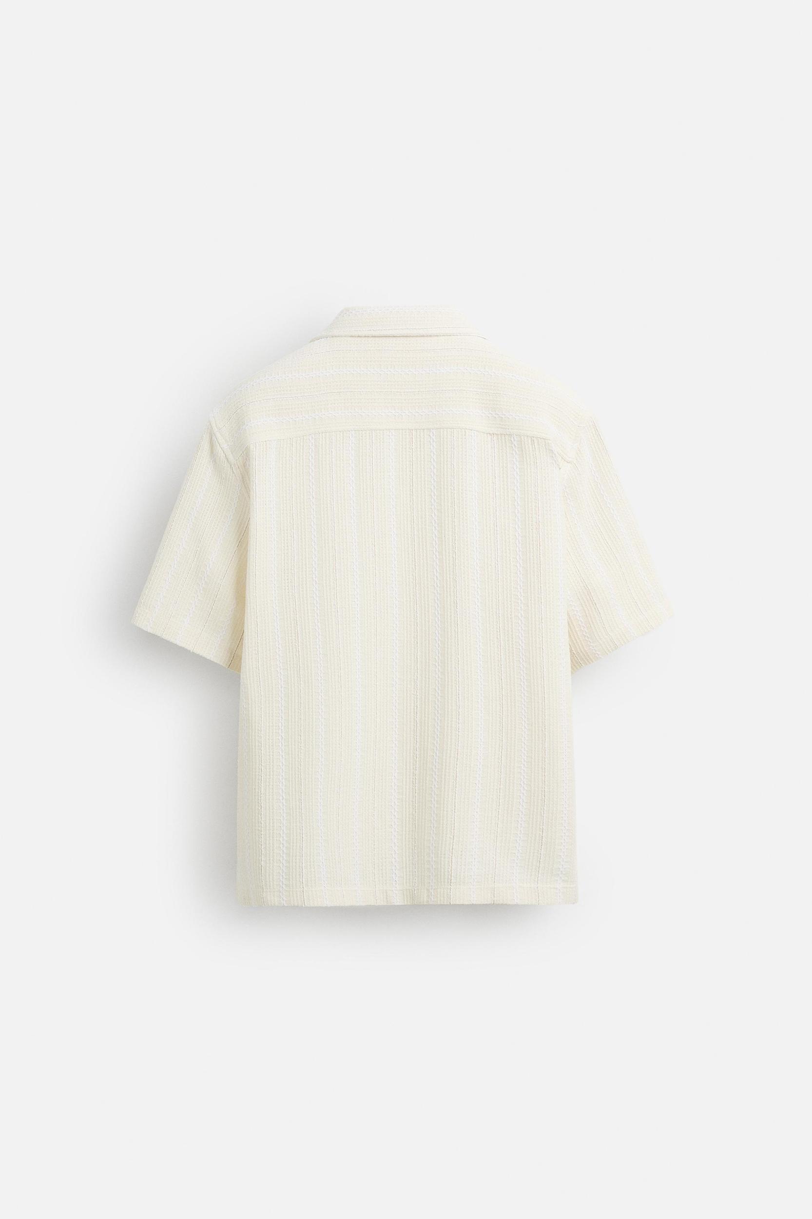 TEXTURED STRIPED SHIRT Product Image