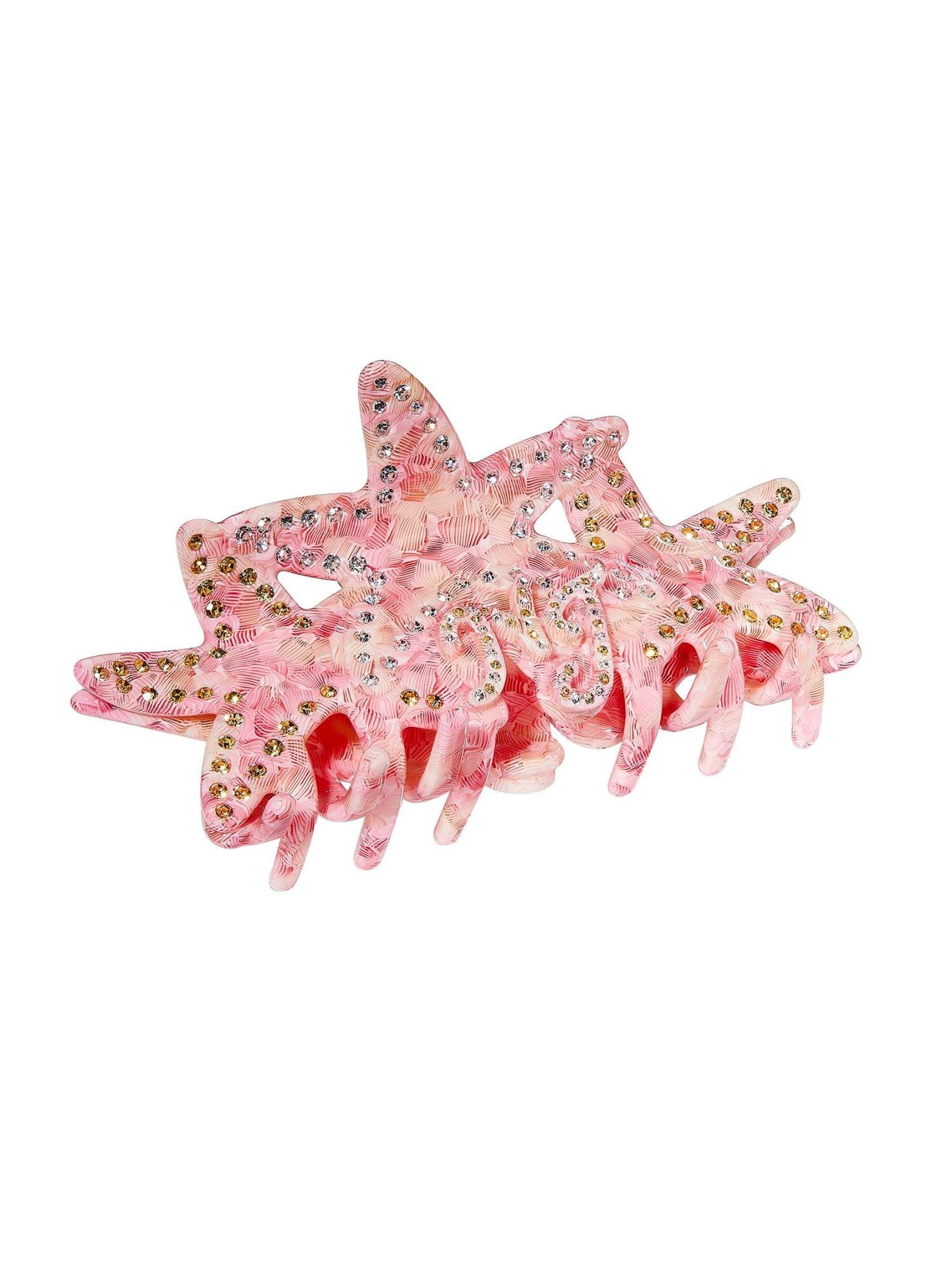 Paulina Crystal Star Claw Clip (Light Pink) (Final Sale) Product Image
