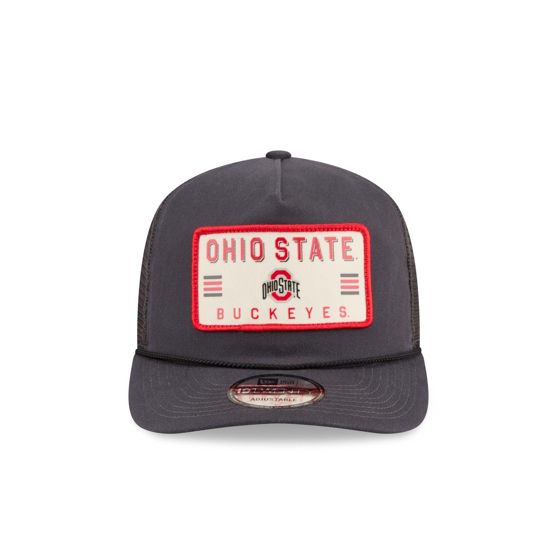 Ohio State Buckeyes Washed Graphite 19TWENTY Trucker Hat Male Product Image