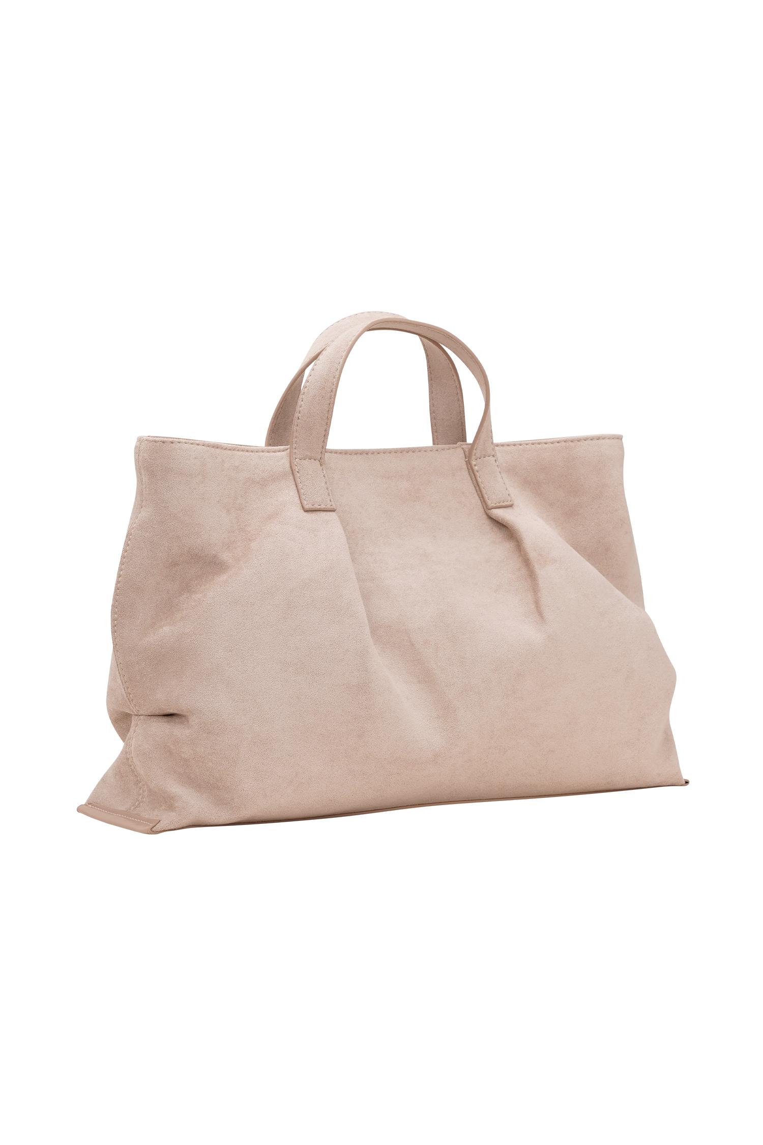 Baylor Faux Suede Bag - Natural Product Image