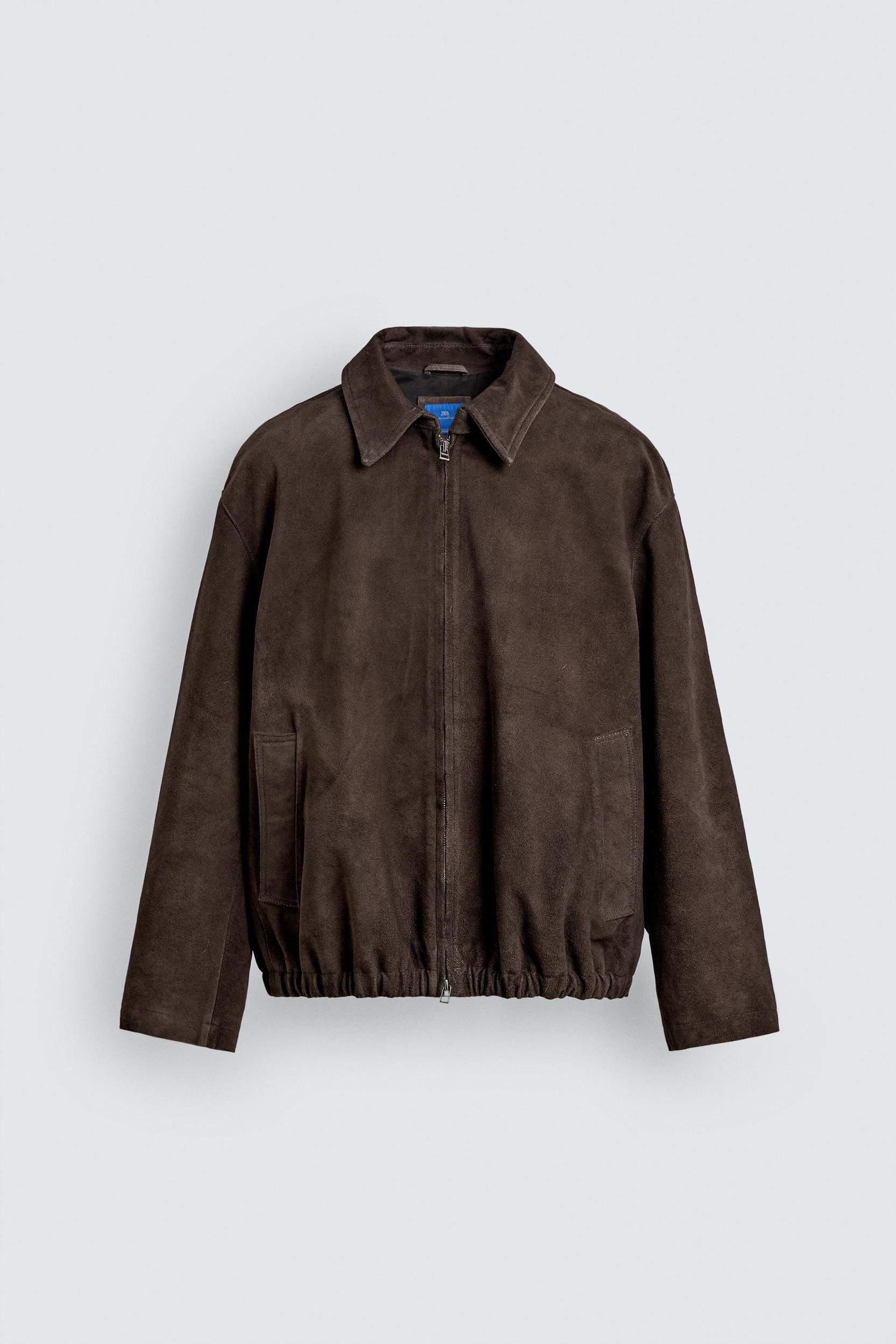 REGULAR FIT SUEDE LEATHER JACKET AARON LEVINE X ZARA Product Image