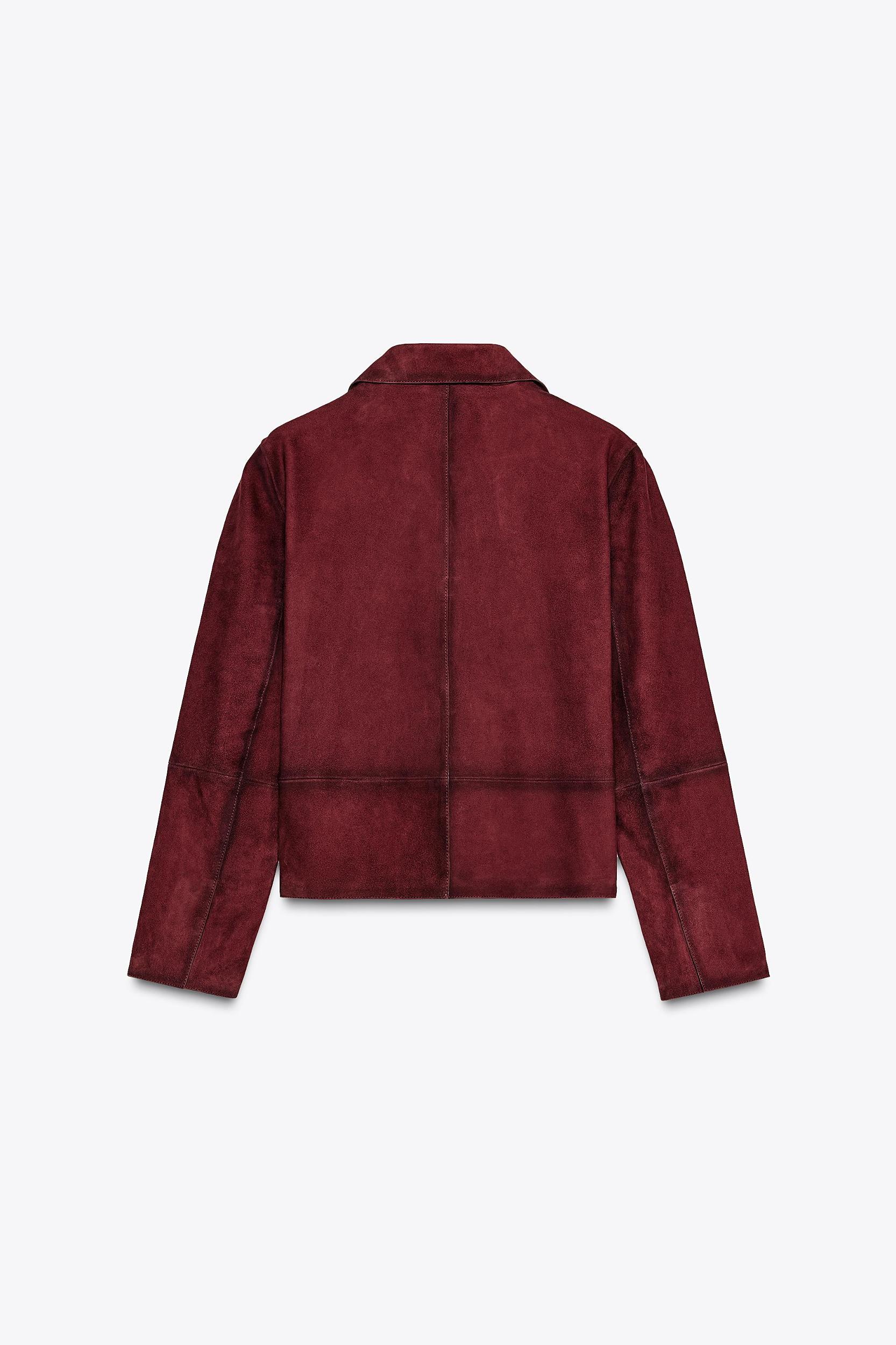 100% SUEDE LEATHER BLAZER ZW COLLECTION Product Image