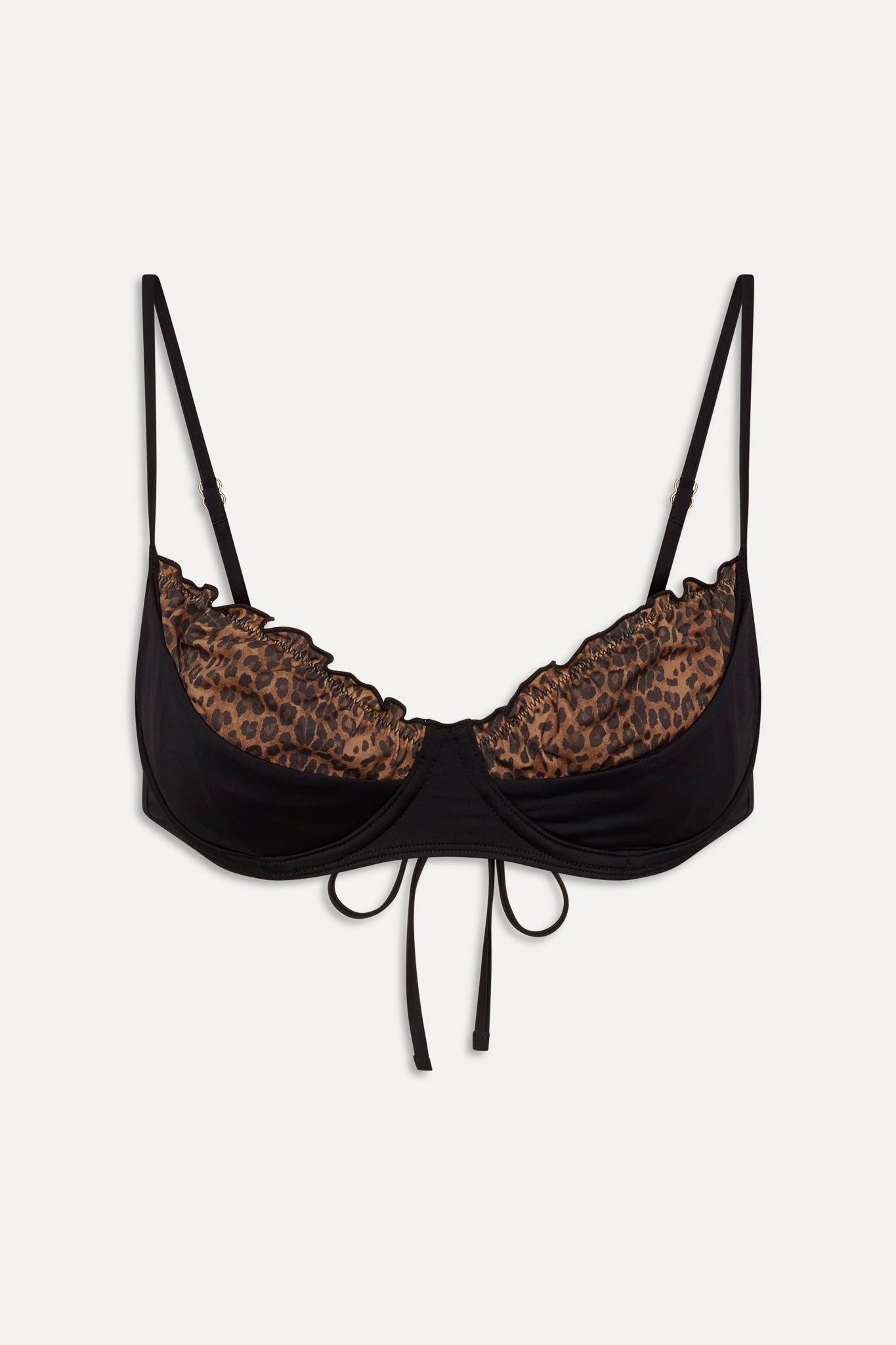 x BELLA HADID Austin Underwire Bikini Top - Lucky Leopard Product Image