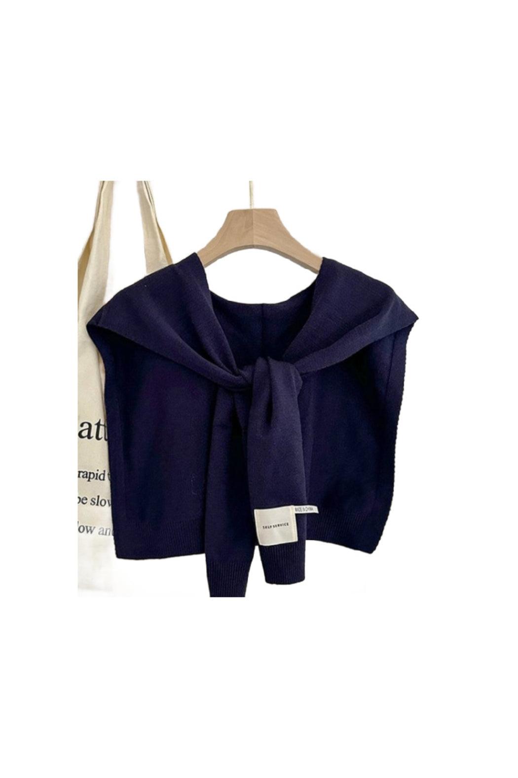 Solid Color Outer Shawl Product Image
