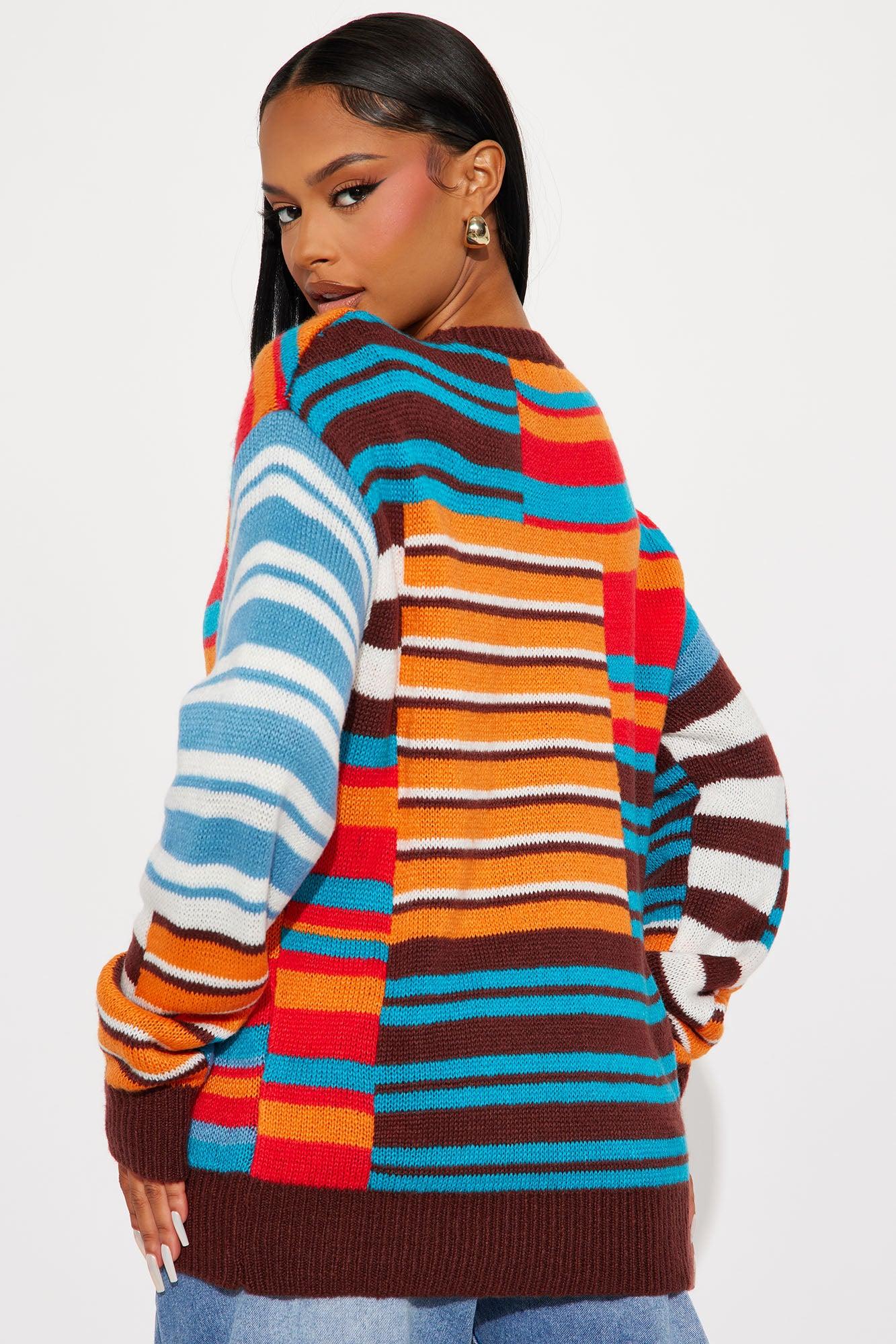 Venice Striped Sweater - Multi Color Female Product Image