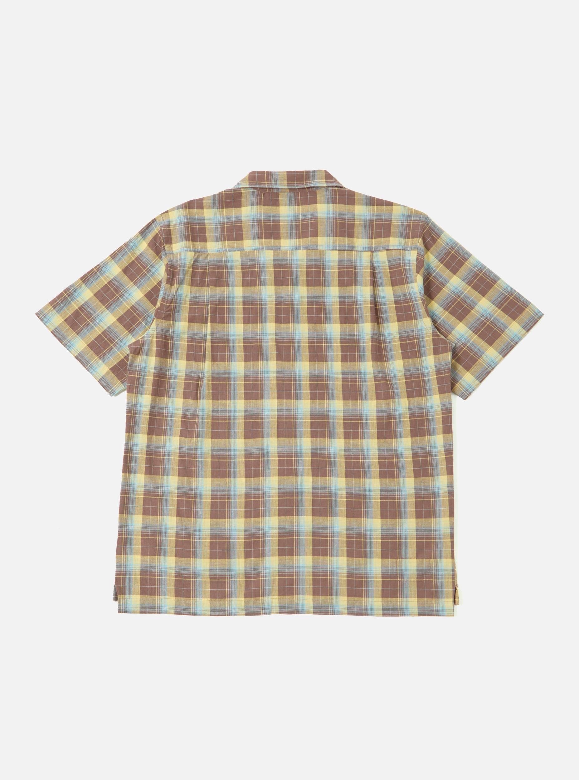 Yellow/Brown Check Short Pyjama Set Product Image