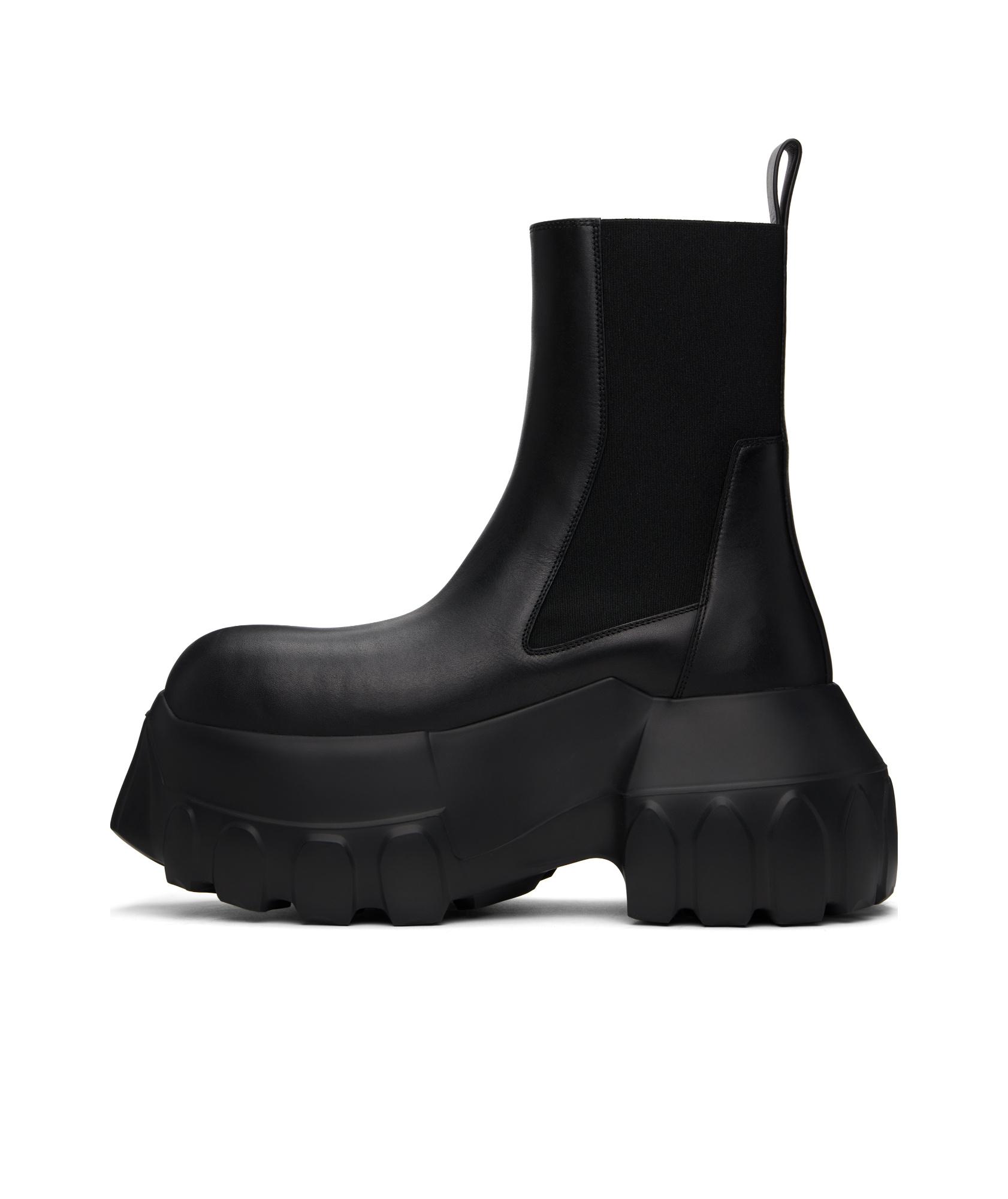 Black Hollywood Beatle Mega Tractor Chelsea Boots Product Image
