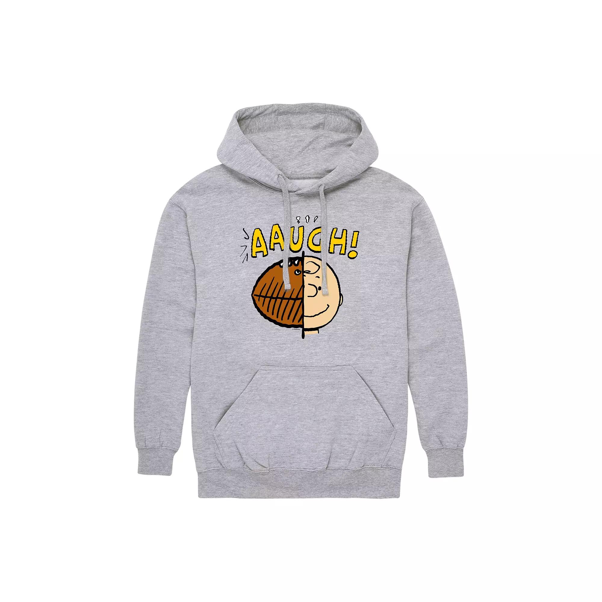 Men's Peanuts Charlie Brown Football Head Graphic Hoodie,  Product Image