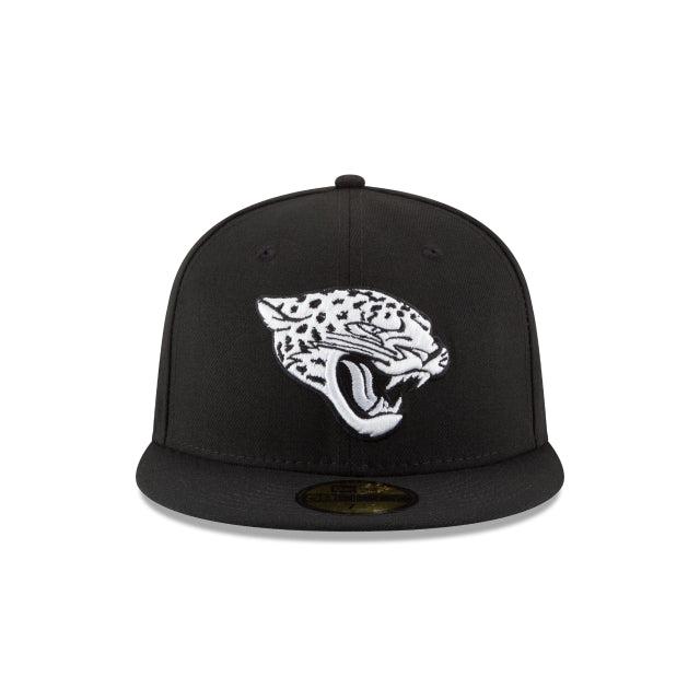 Jacksonville Jaguars Black & White 59FIFTY Fitted Hat Male Product Image