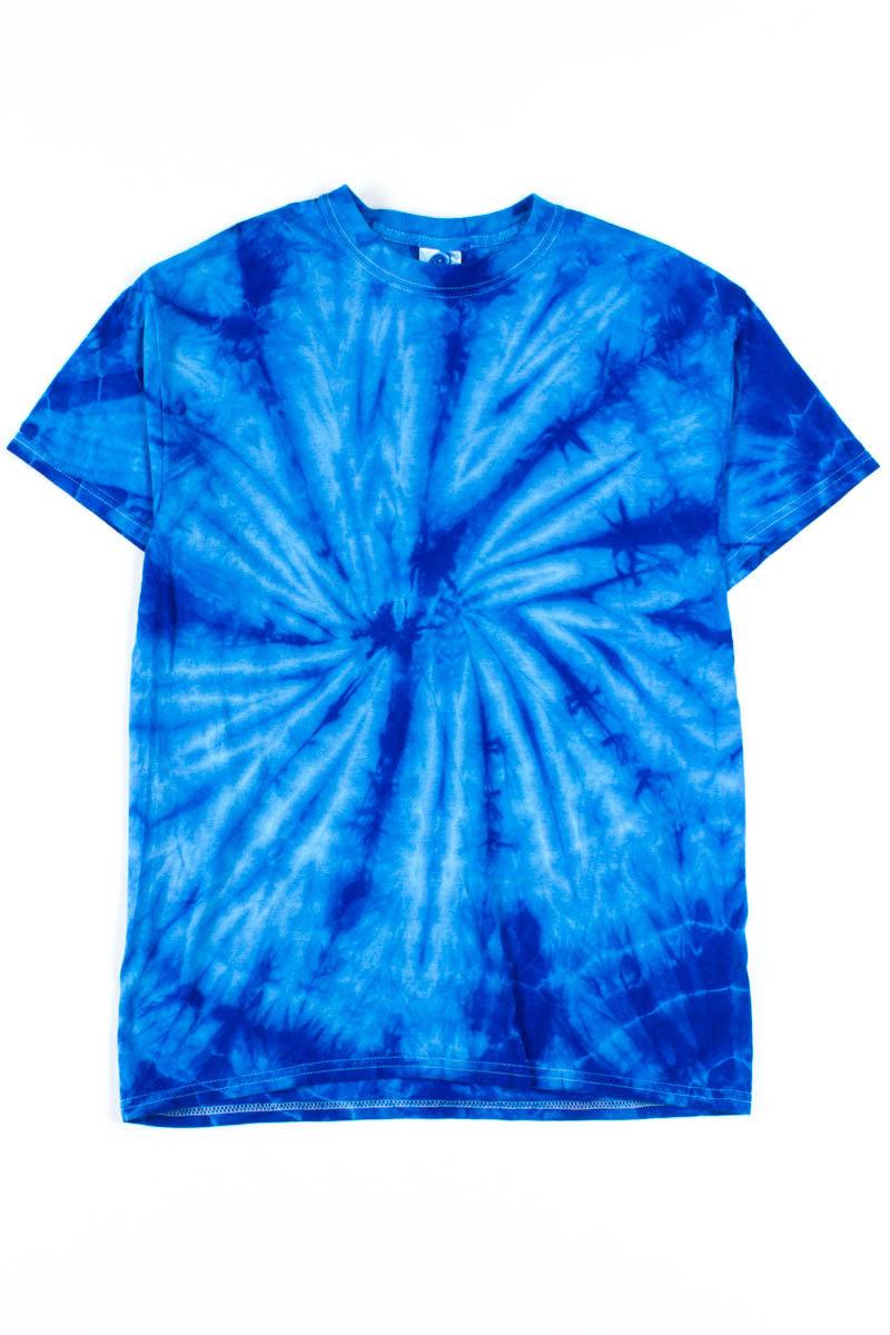 Royal Blue Tie Dye Shirt Product Image