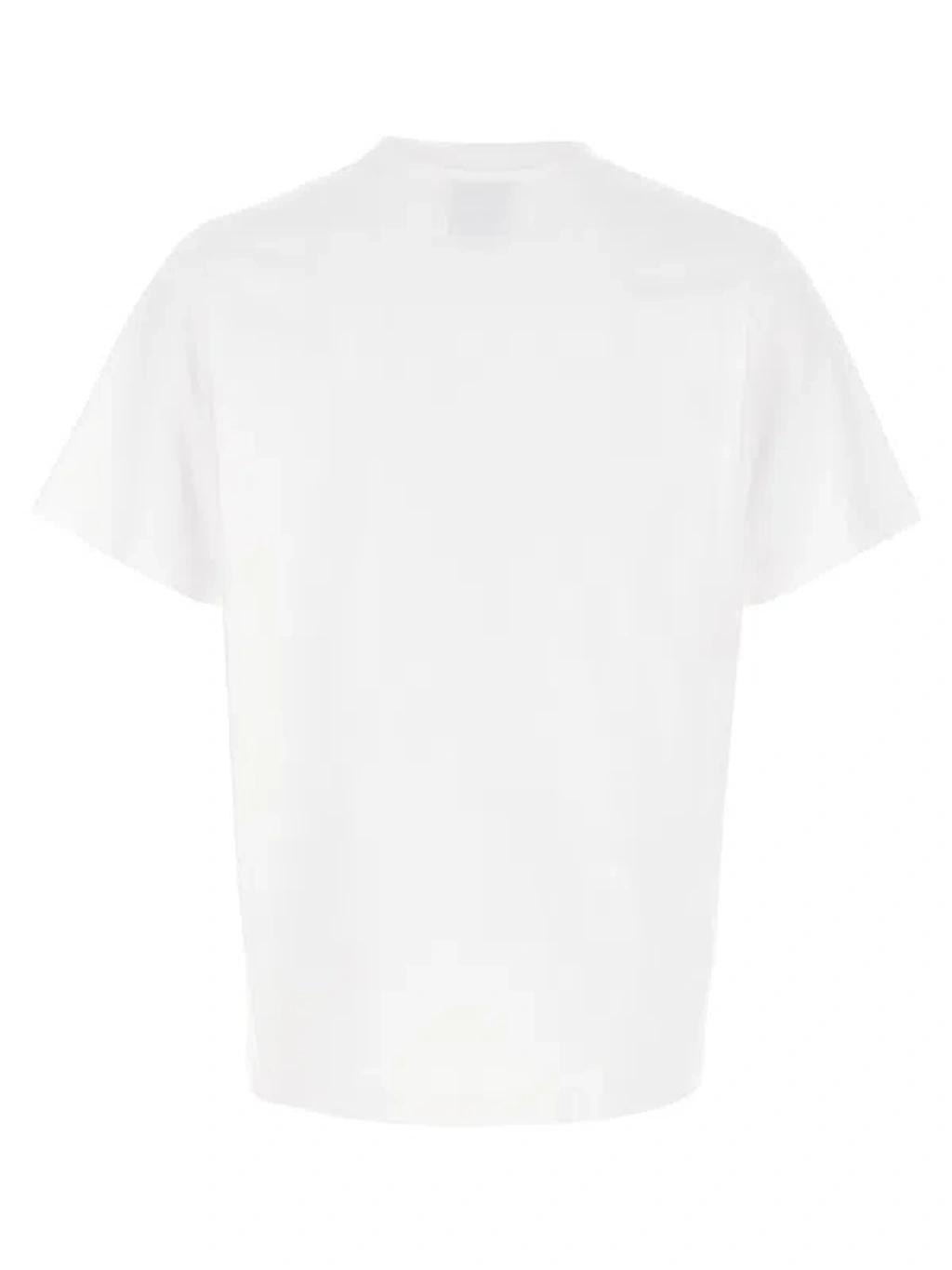 CASABLANCA Cotton Crew Neck T-shirt With Graphic Print In White Product Image