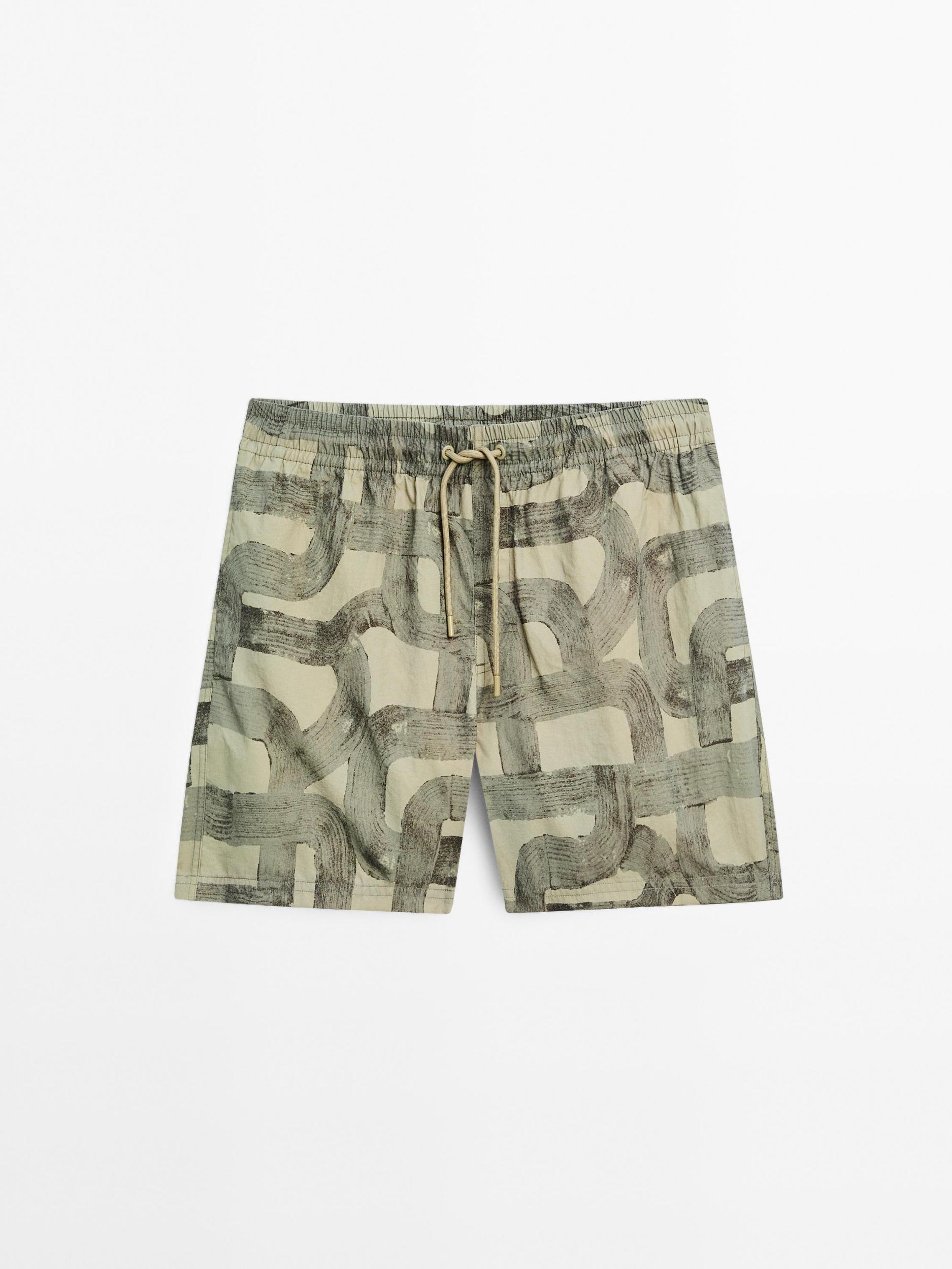 Printed swimming trunks Product Image