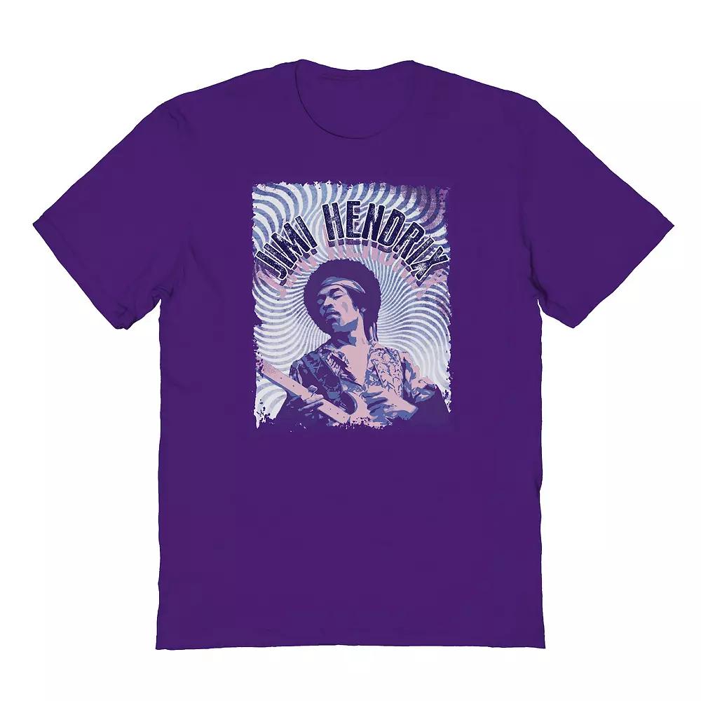 Men's Jimi Hendrix Purple Waves Graphic Tee, Size: Small Product Image