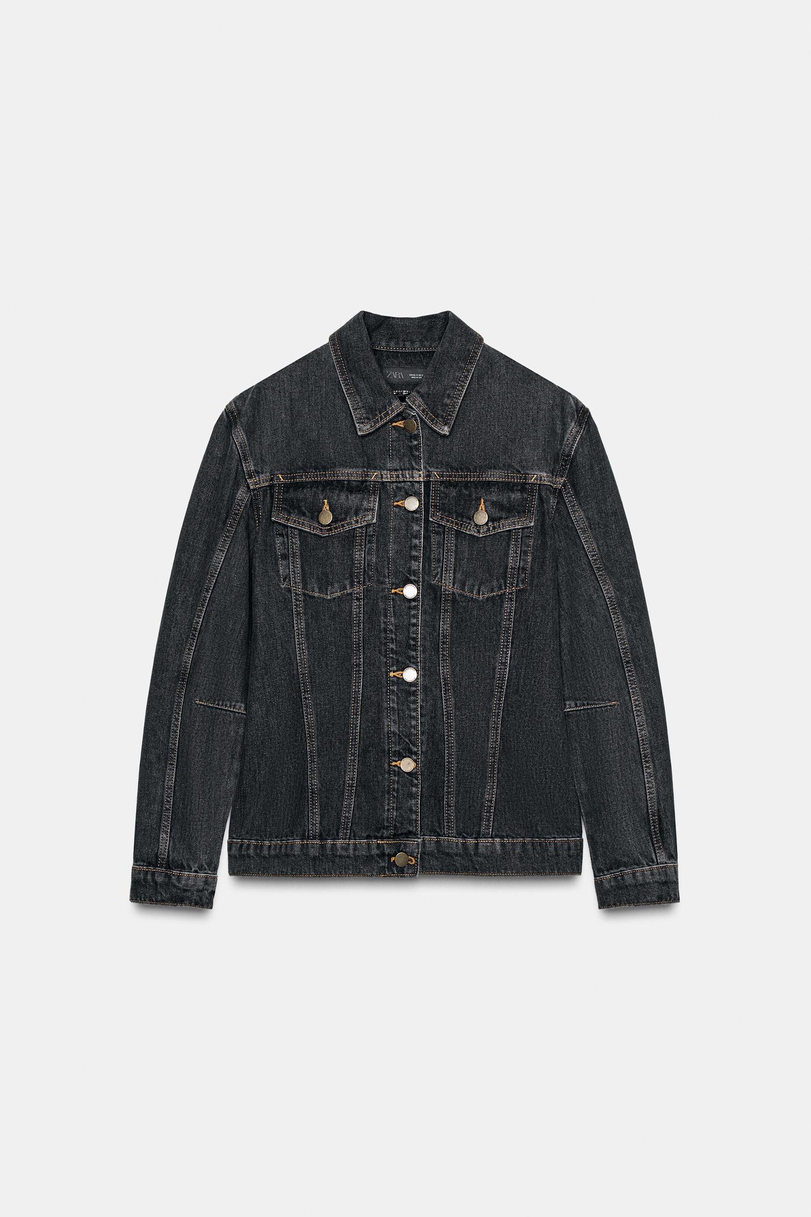 ZW COLLECTION FITTED DENIM JACKET Product Image