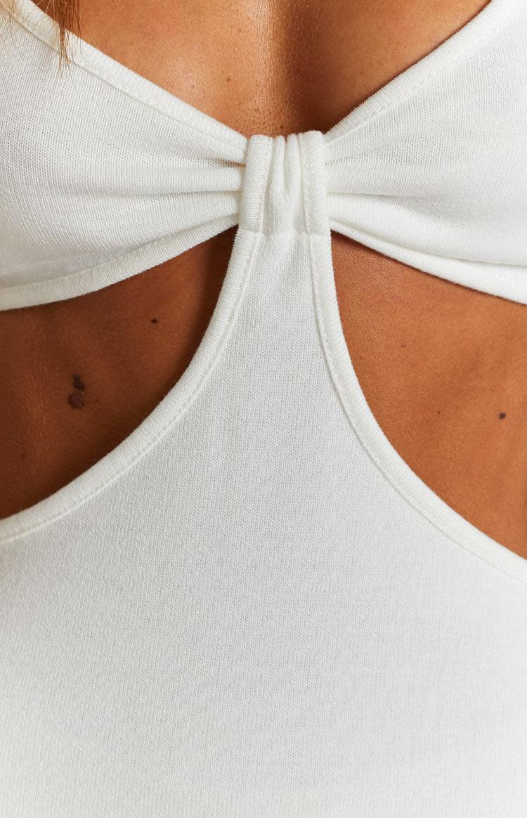 Oriana Cut Out Mini Dress White Product Image