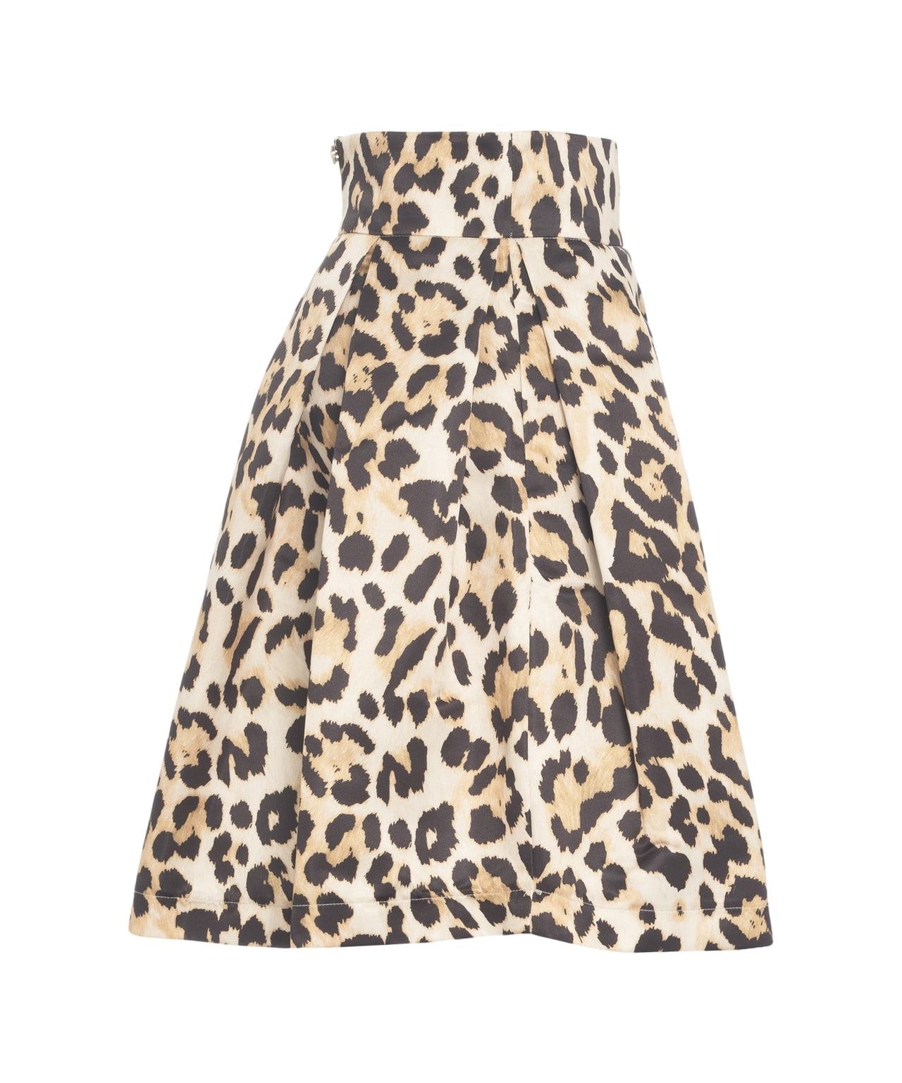 Pleated skirt with polka dots Product Image