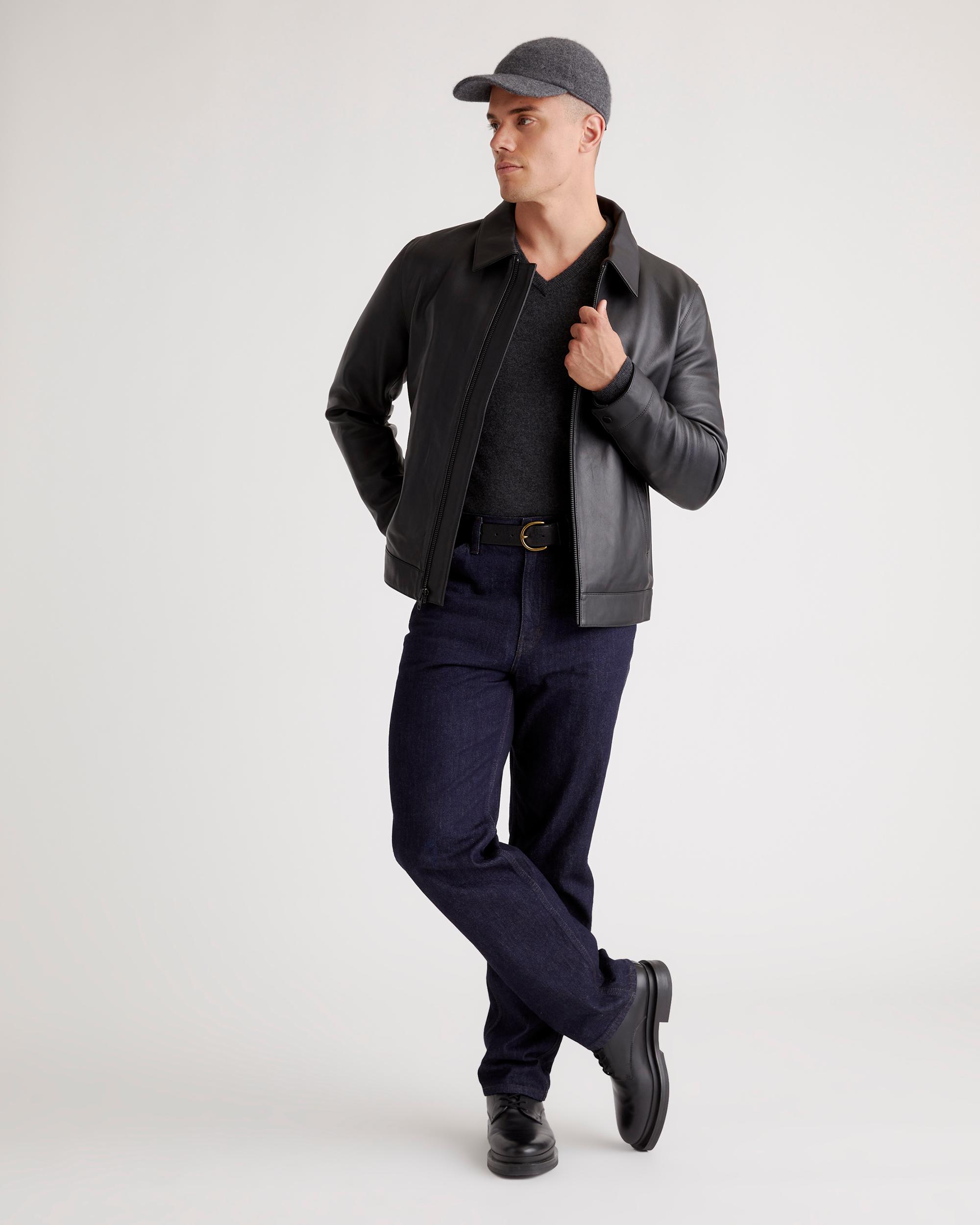 Quince | Men's Harrington Jacket Leather Product Image