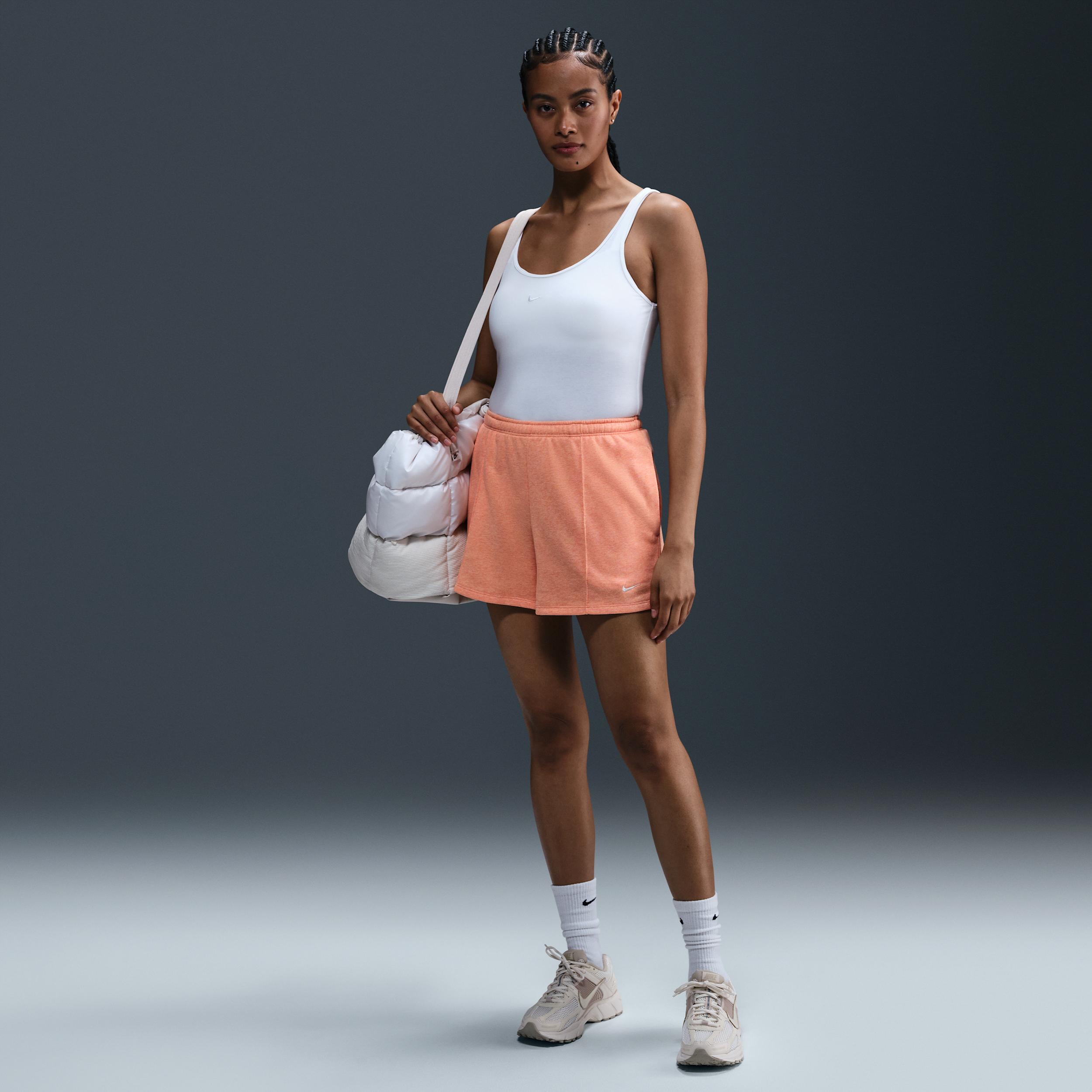 Womens Nike Sportswear Chill Terry Mid-Rise 4 French Terry Shorts | HF6940-844 Product Image