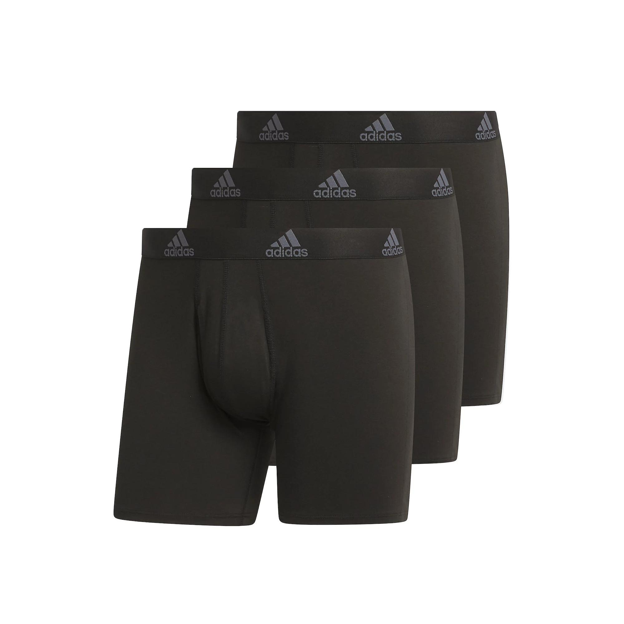 Big & Tall adidas 3-pack Stretch Boxer Briefs, Men's,  Product Image
