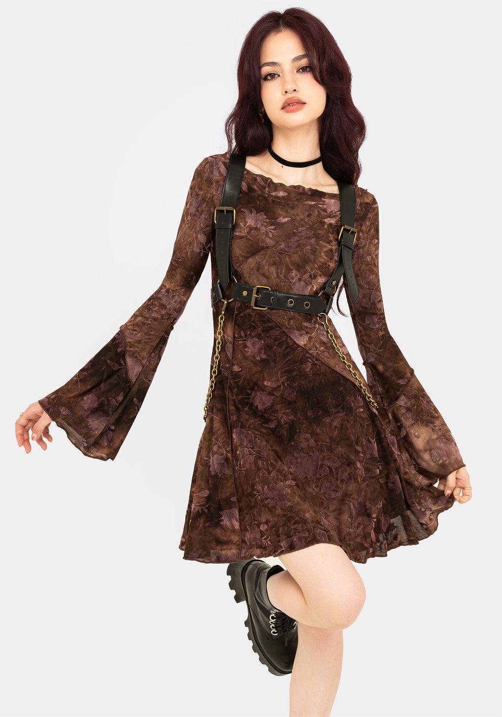 Serenade Long Sleeve Floral Mini Dress Product Image