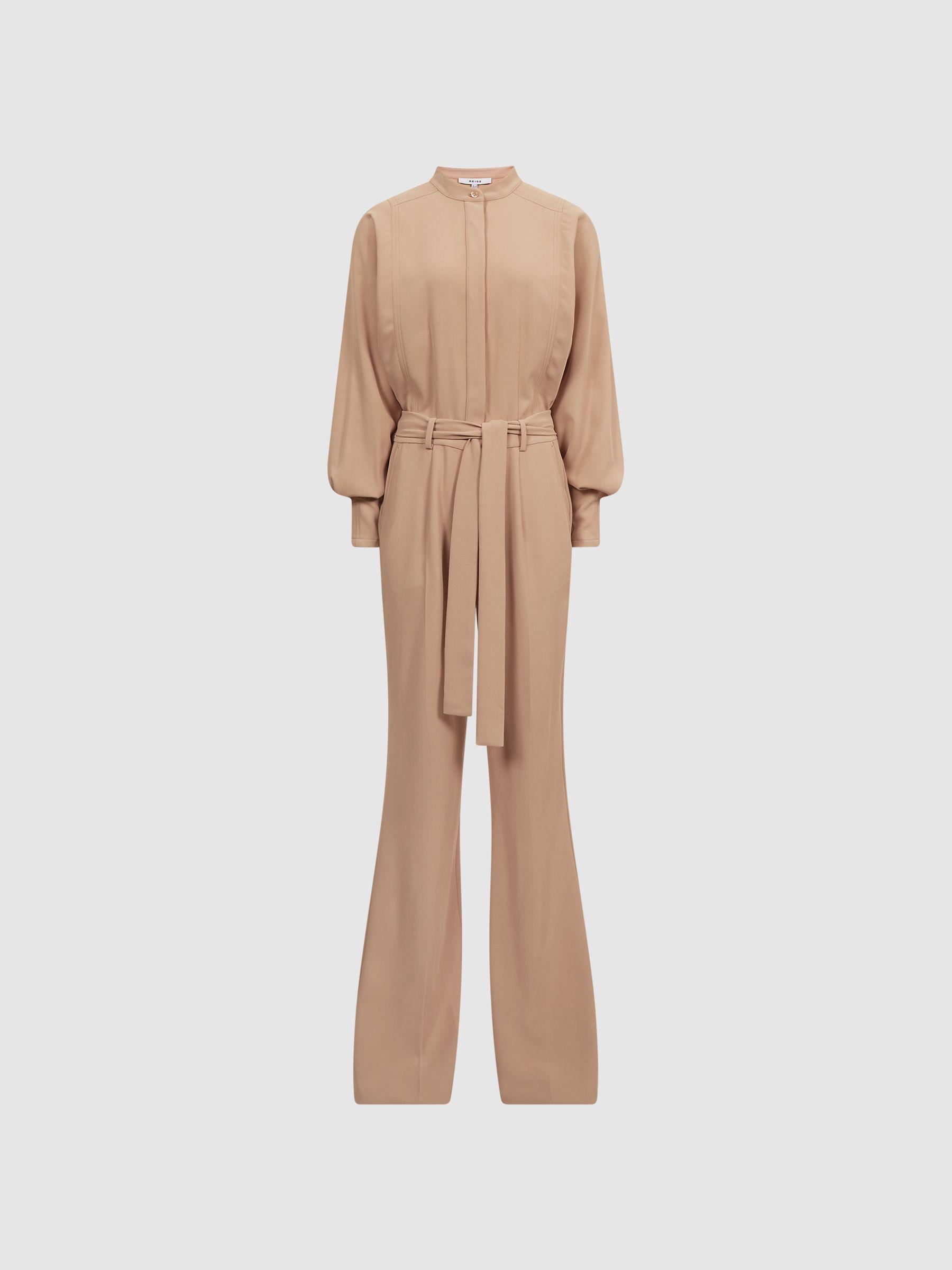 Wide Leg Jumpsuit in Nude Product Image