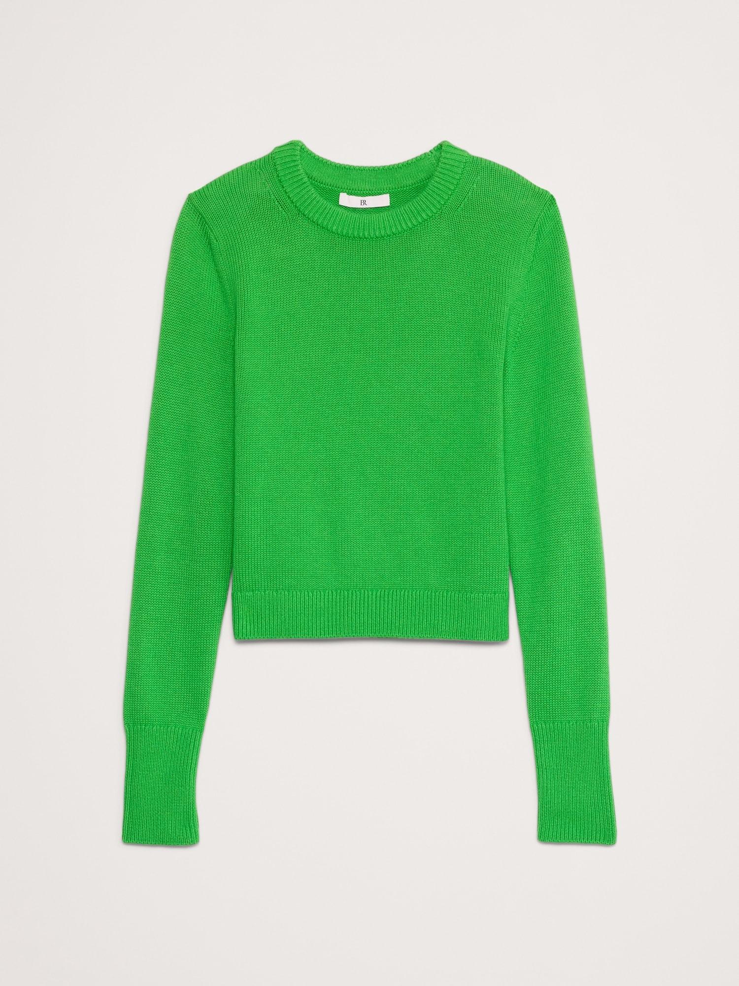 Cotton-Silk Crew-Neck Sweater Product Image