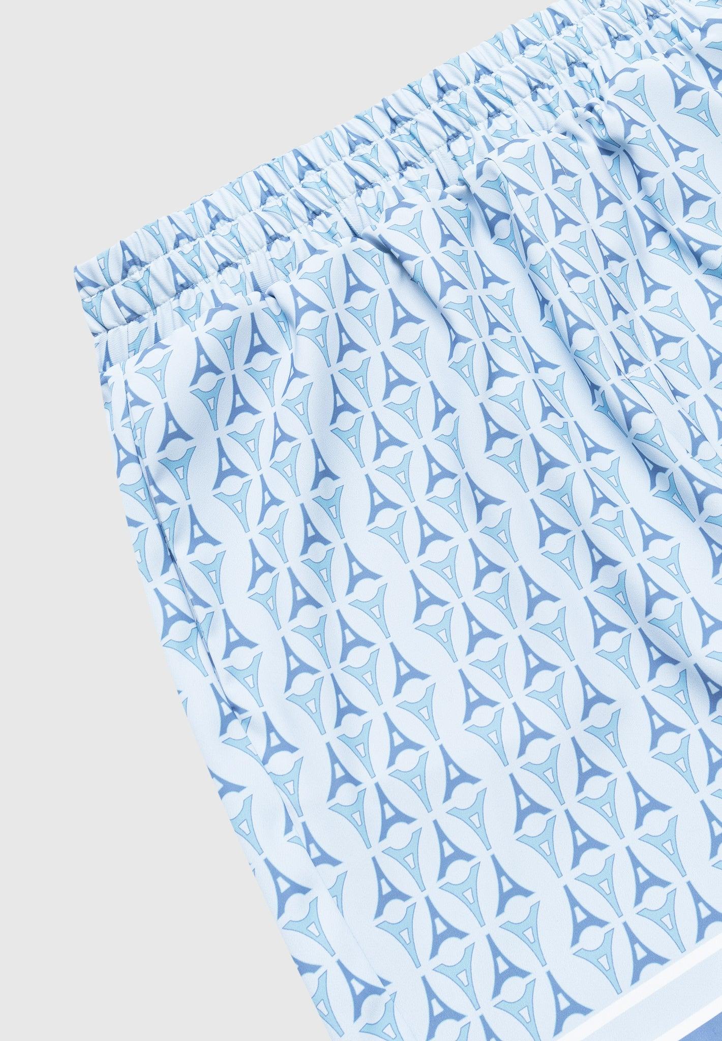 Eiffel Monogram Shorts - Blue Male Product Image