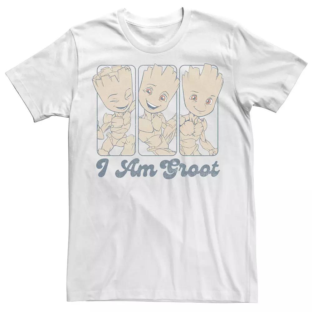 Men's Marvel Guardian Of The Galaxy Three Groots Panel I Am Groot Tee,  Product Image
