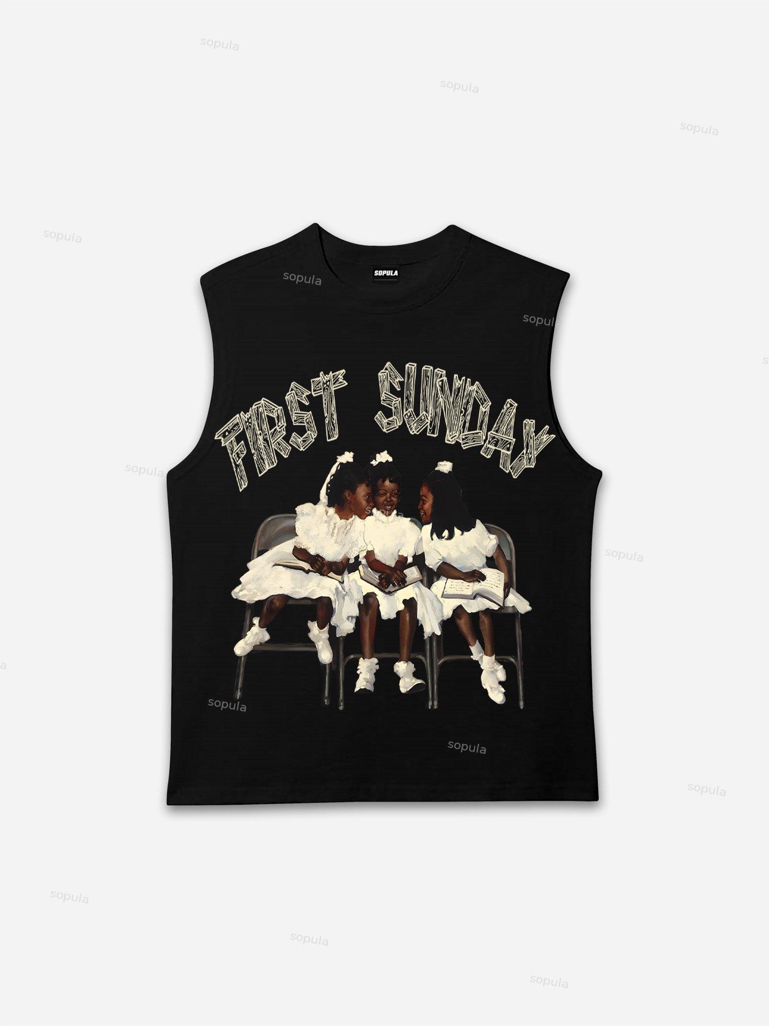 Vintage First Sunday Graphic Men's Tank Top Product Image