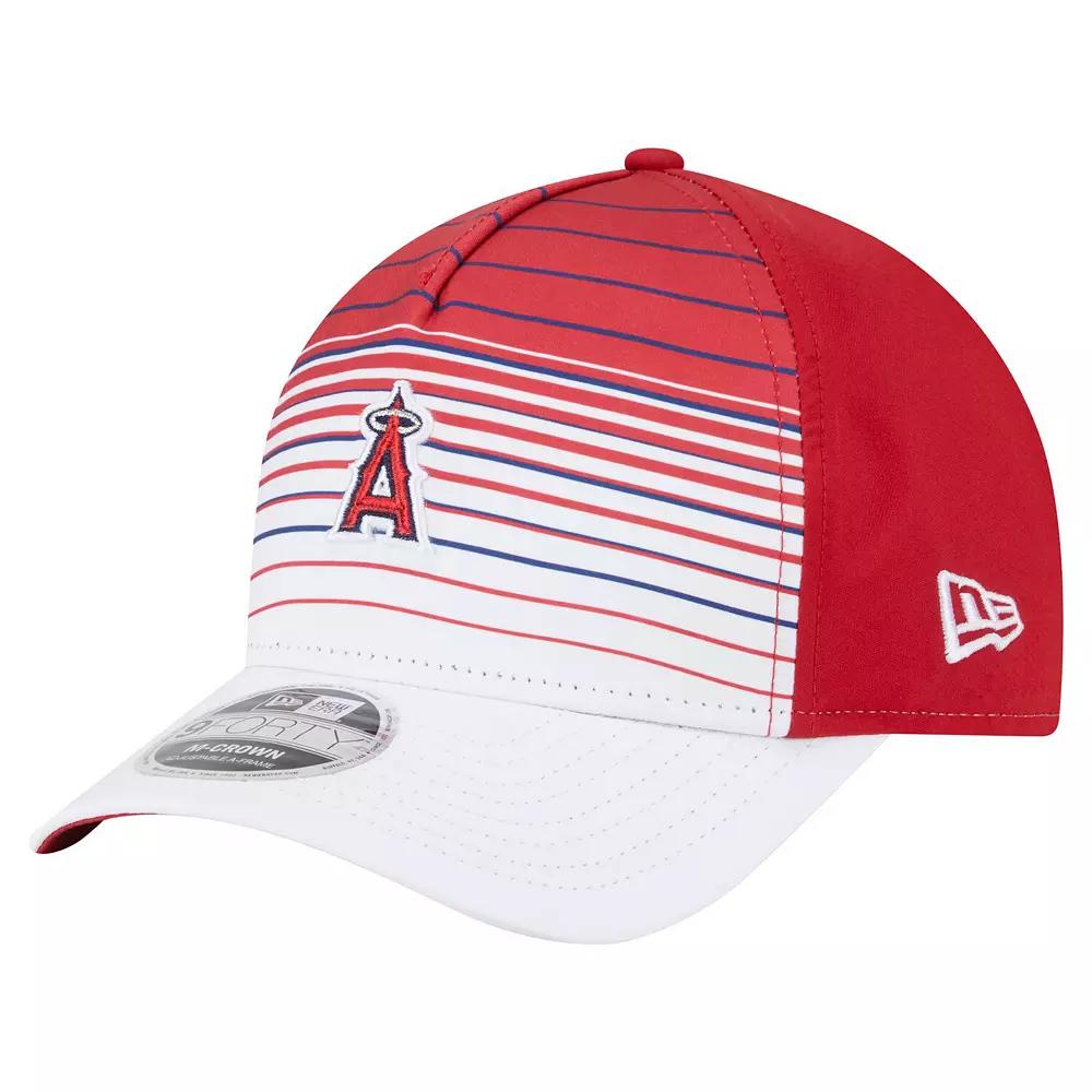 Men's New Era Red Los Angeles Angels Gradient 9FORTY M-Crown Adjustable Hat Product Image