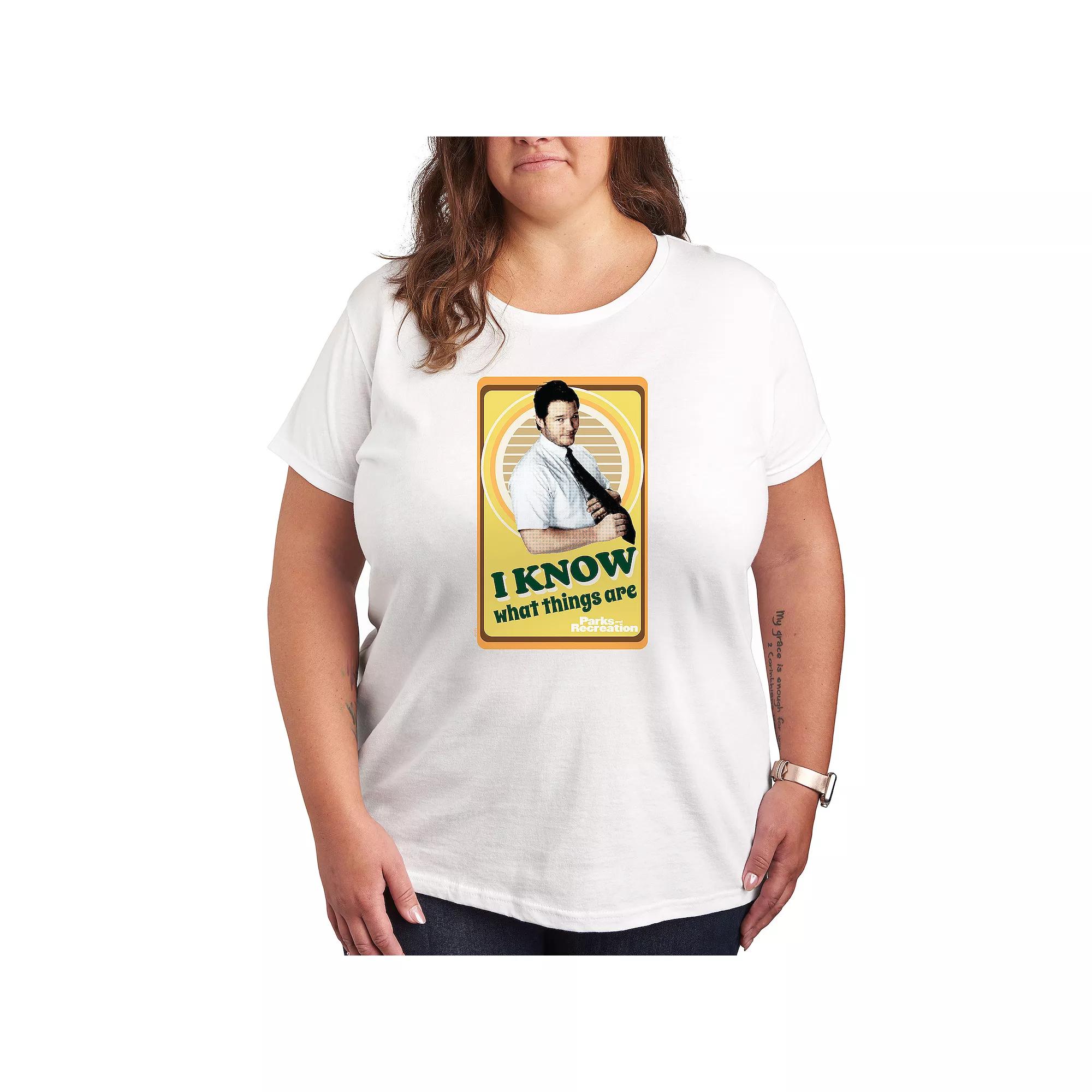 Plus Parks and Recreation I Know Graphic Tee, Women's,  Product Image