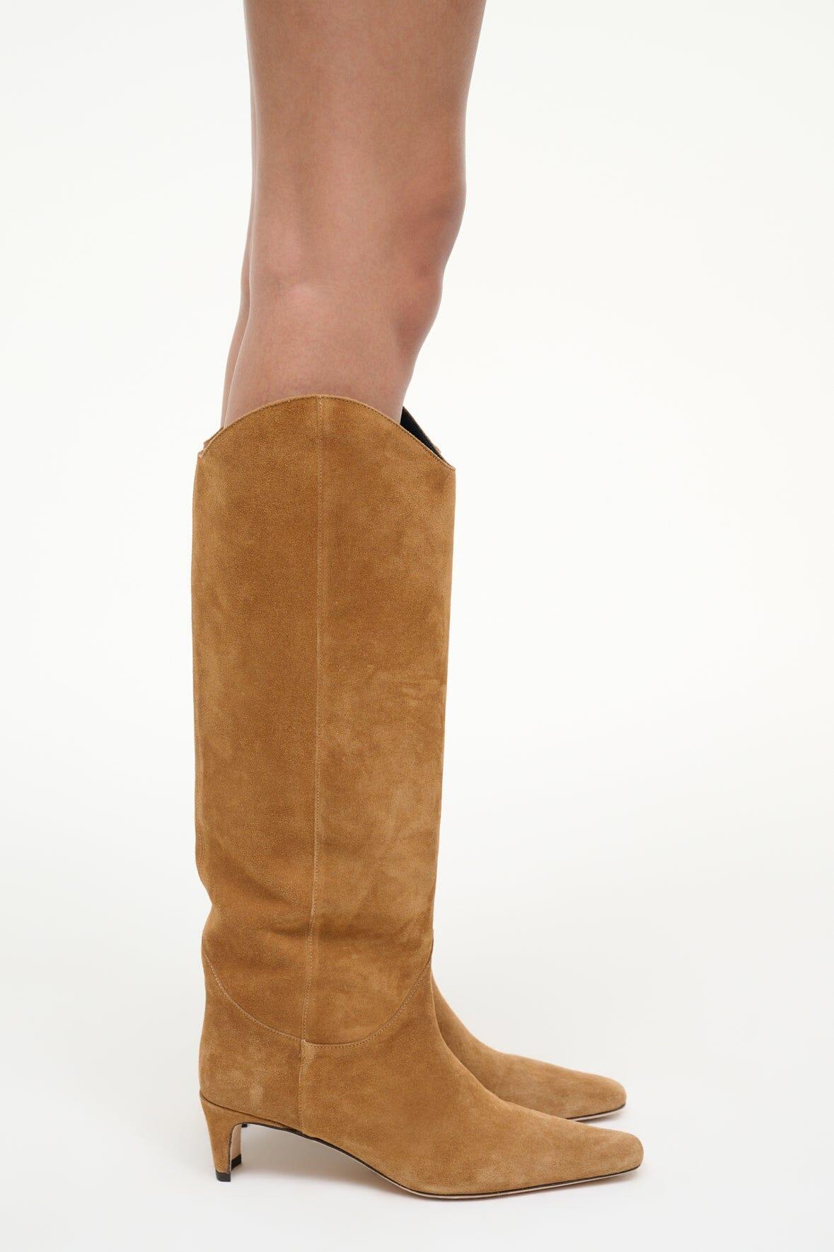 WESTERN WALLY BOOT | TAN SUEDE Product Image