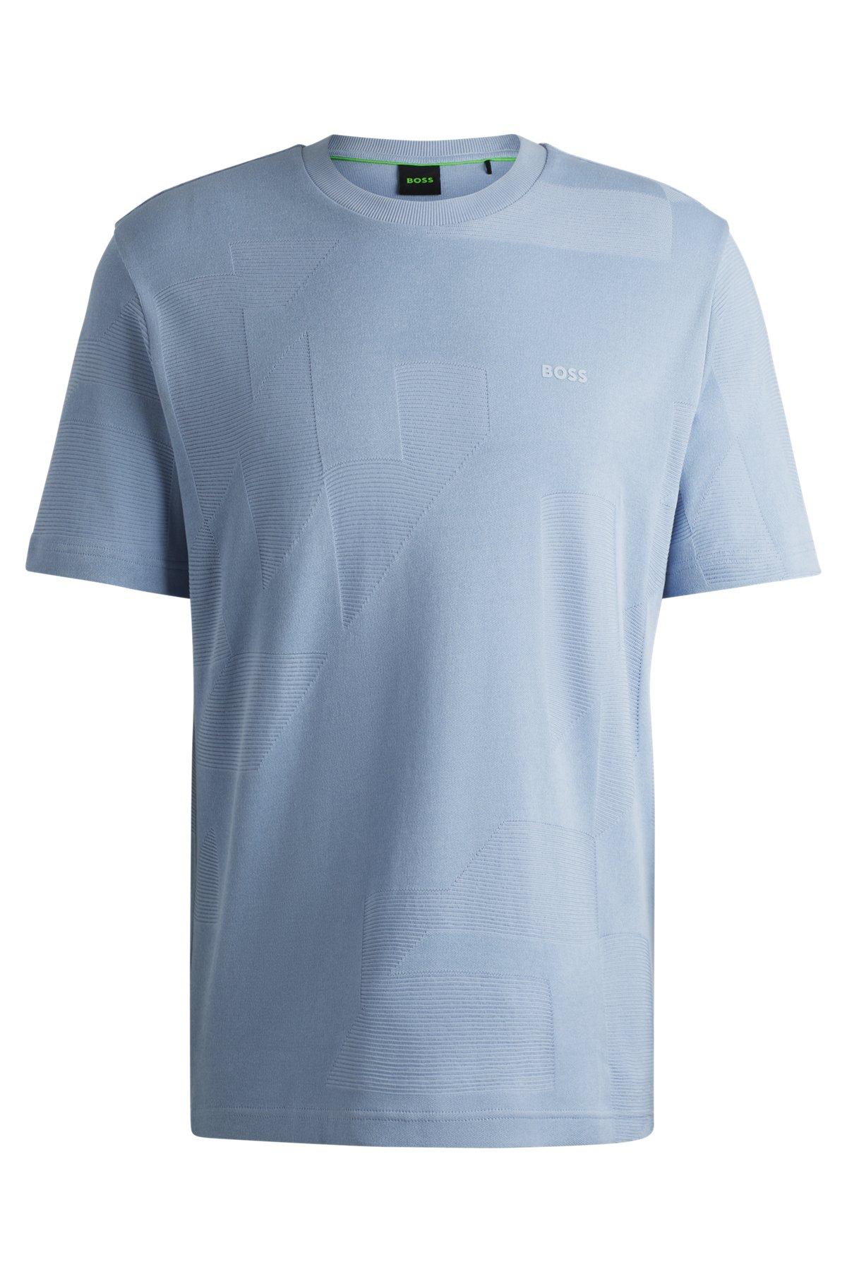 Cotton-jacquard regular-fit T-shirt with seasonal artwork Product Image