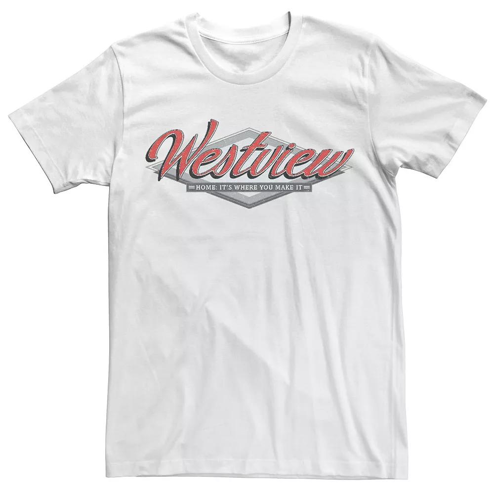 Men's Marvel WandaVision Westview Grey Logo Tee,  Product Image
