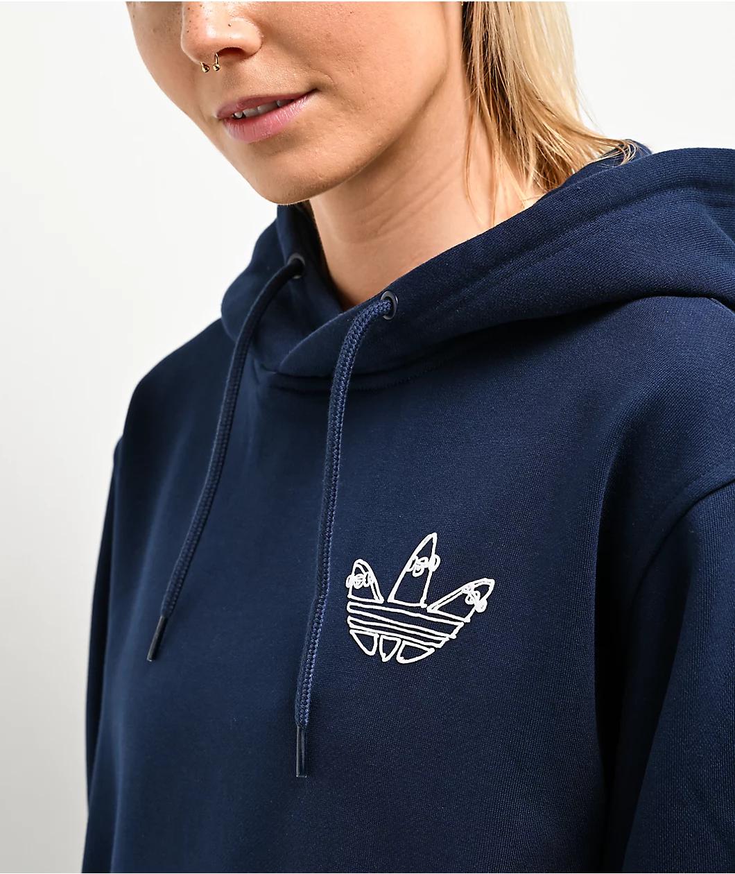 adidas x Henry Jones Navy Blue Hoodie Product Image