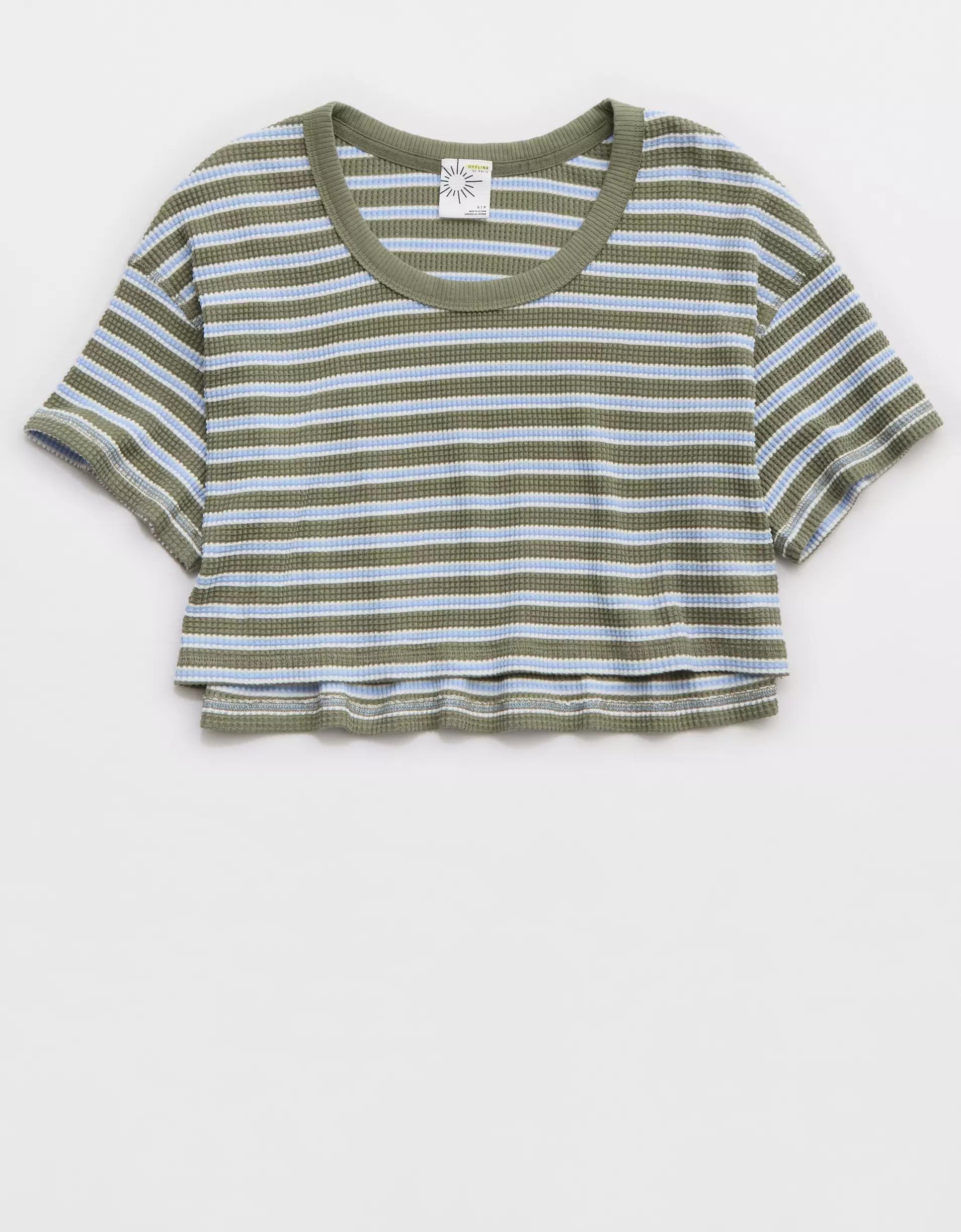 OFFLINE By Aerie Wow! Waffle Scoop T-Shirt Product Image