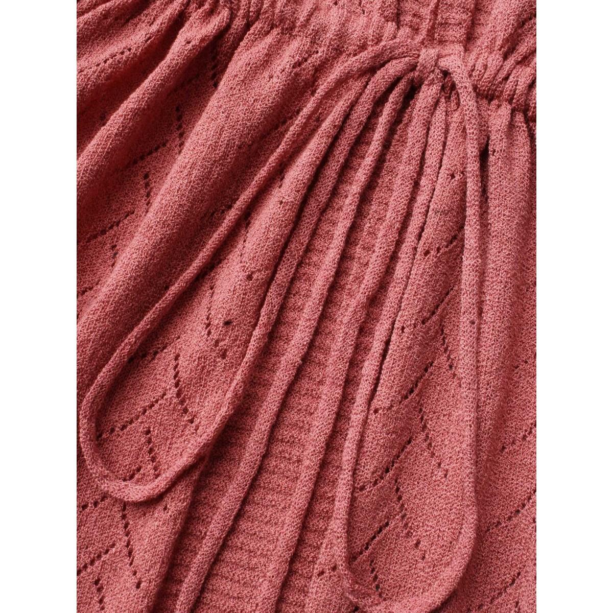 Plus Size Textured Waist Tie Fitted Knit Cardigan Russet Women Casual Loose Long Sleeve Everyday Cardigans BloomChic 22-24/3X Product Image