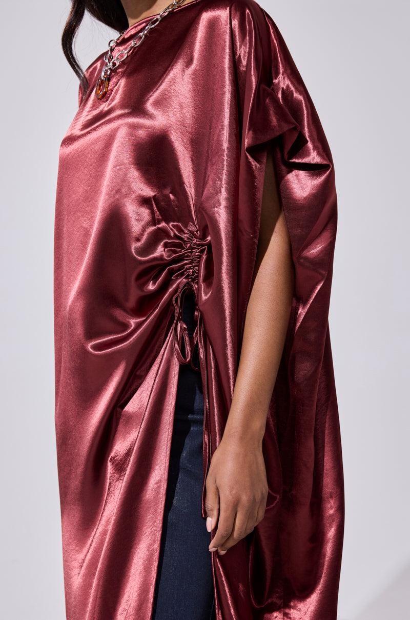 CLARA SIDE RUCHED BLOUSE Product Image